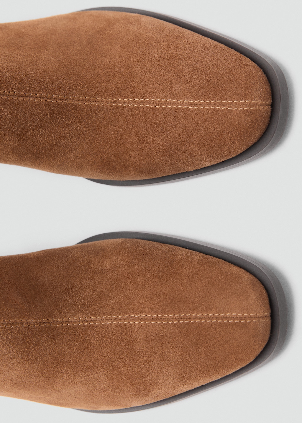 Suede block-heel boots