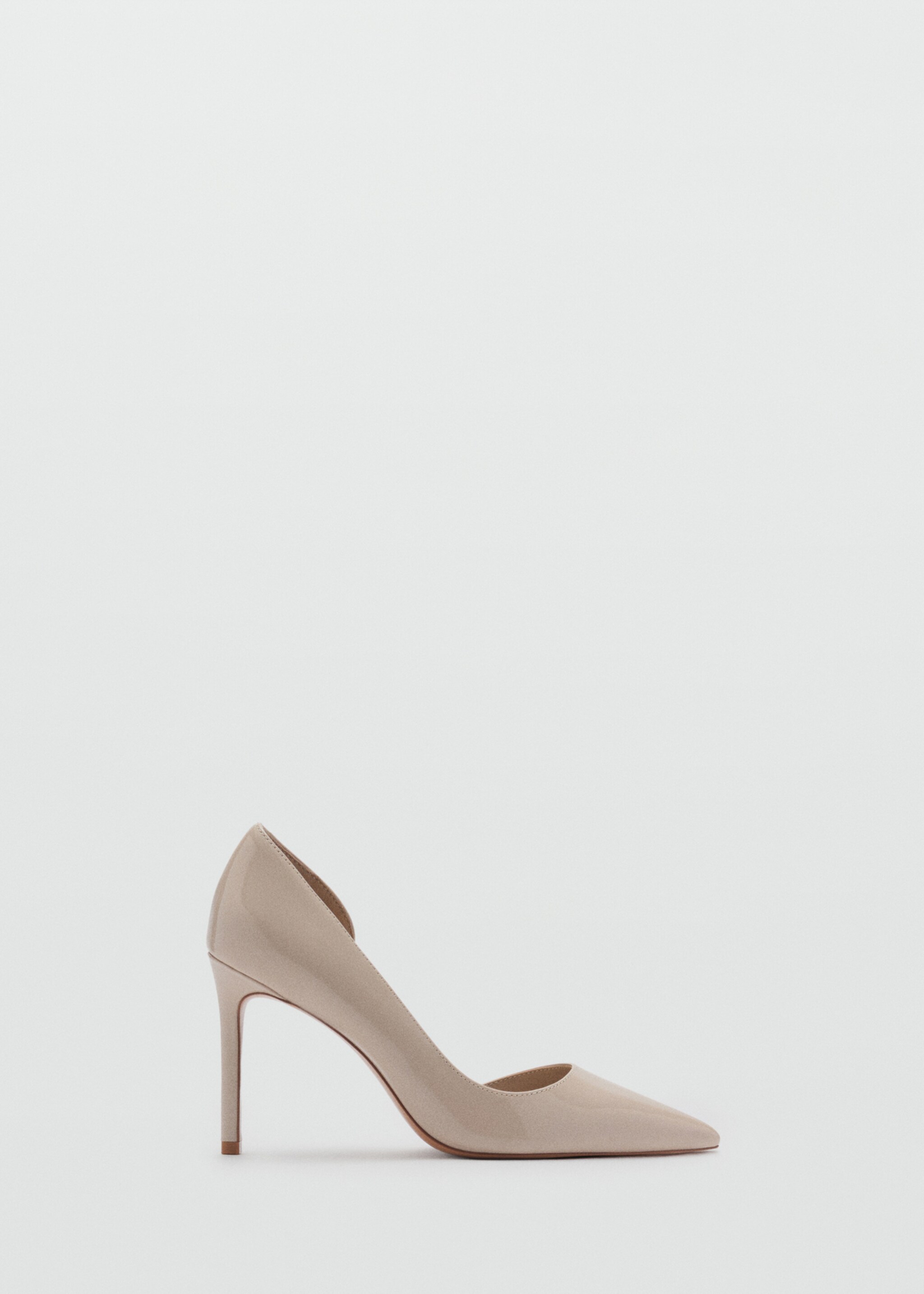 Chaussures talon asymétrique effet verni - Article sans modèle
