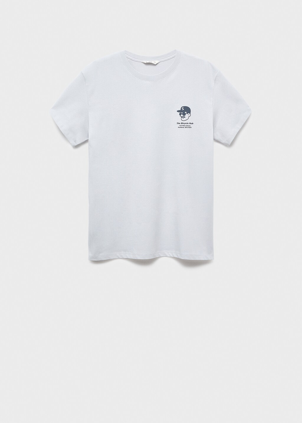 Printed cotton-blend t-shirt