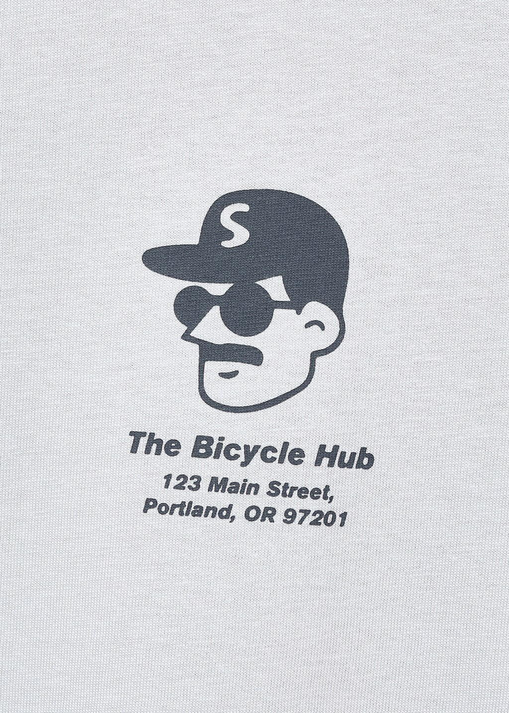 Printed cotton-blend t-shirt