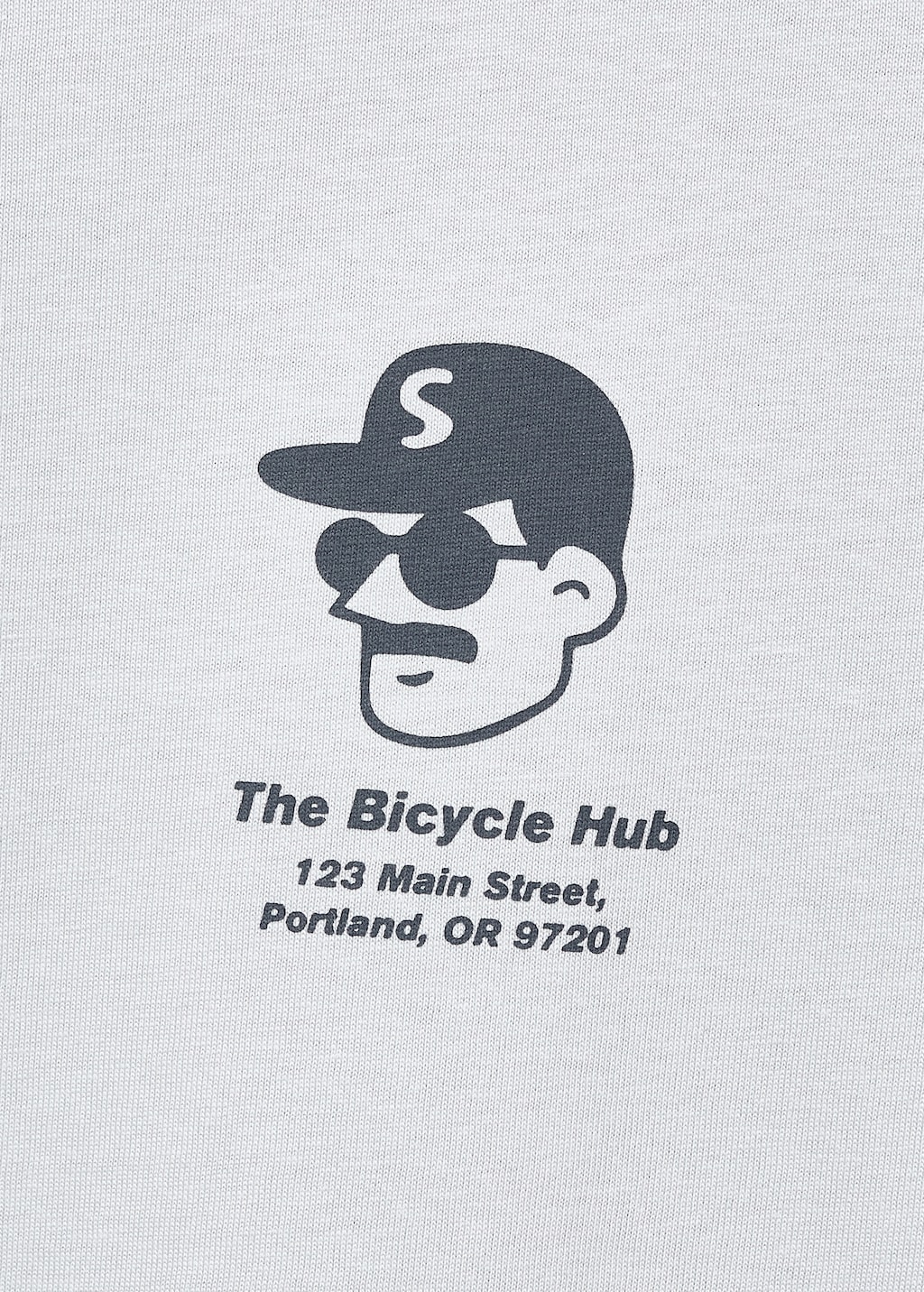 Printed cotton-blend t-shirt