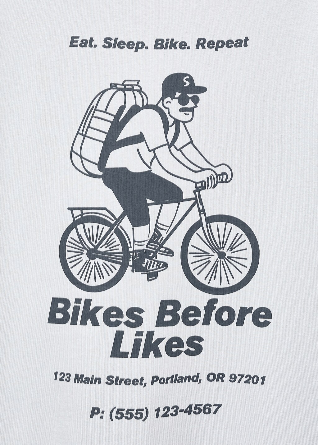 Printed cotton-blend t-shirt