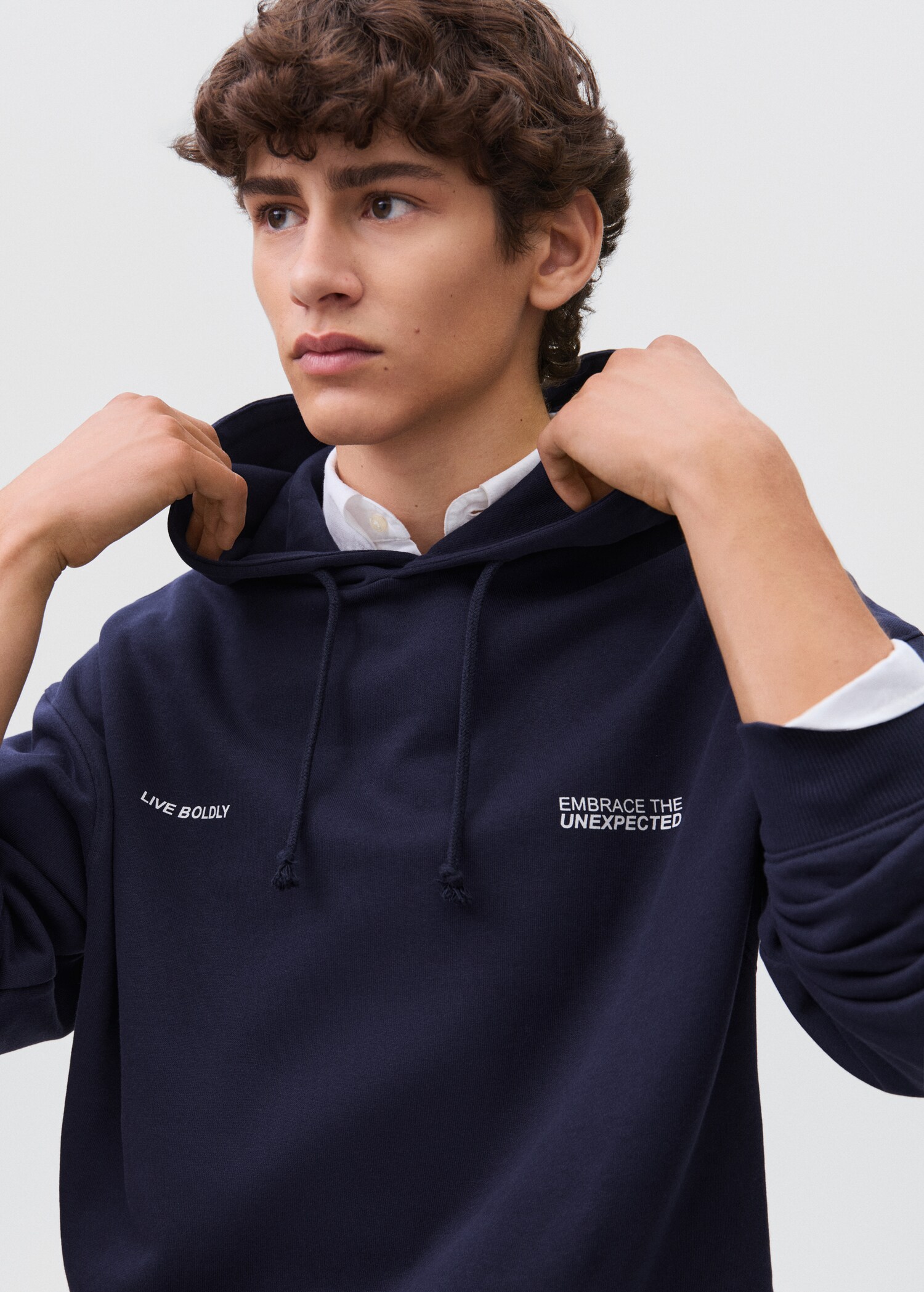 Desenli kapüşonlu sweatshirt - Ürün detayı 1