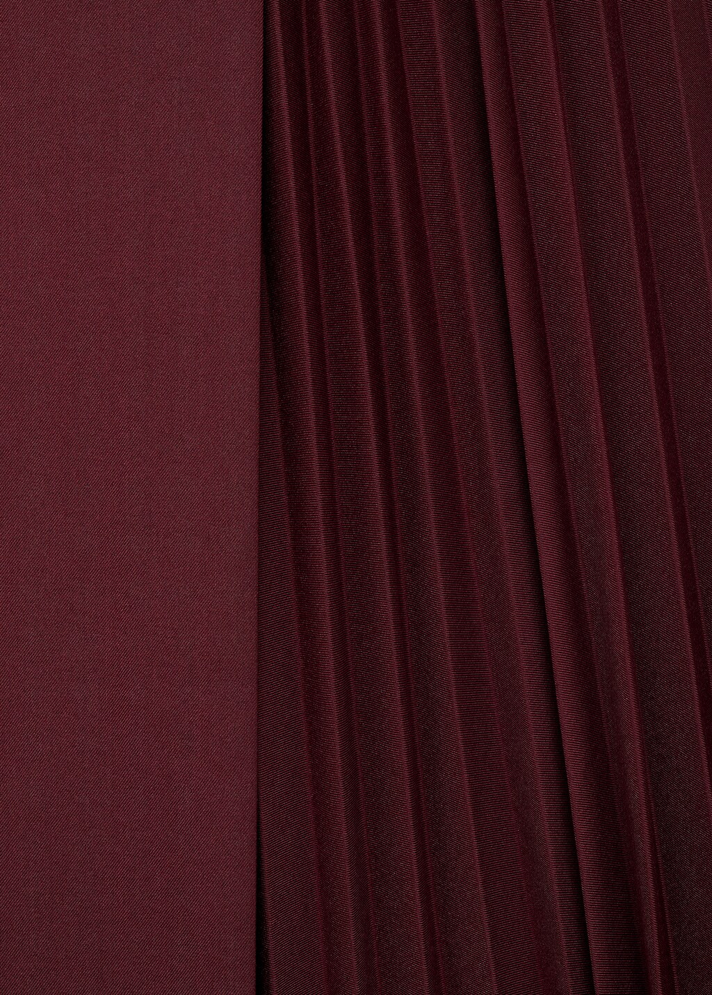 Pleated crossover skirt