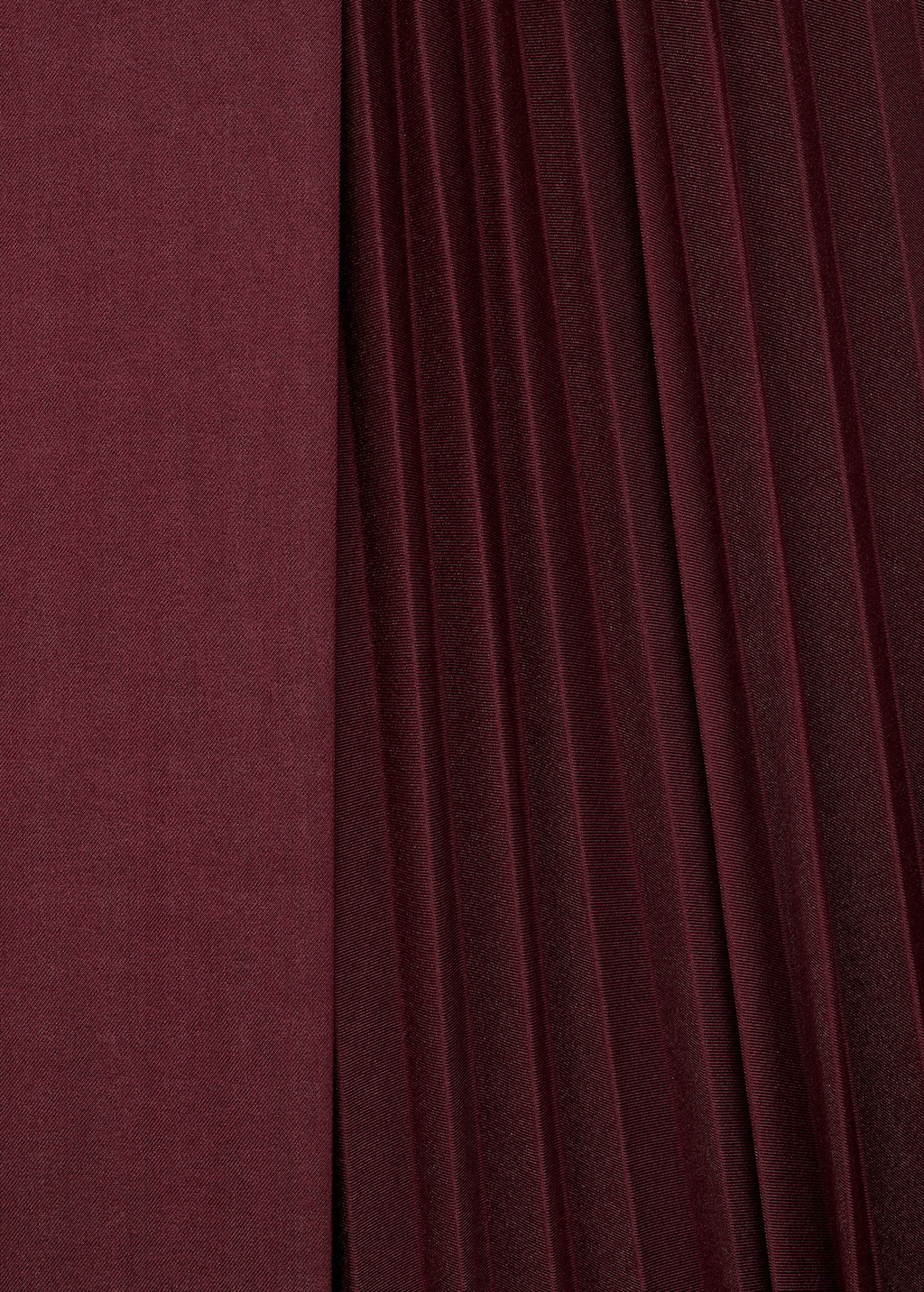 Pleated crossover skirt