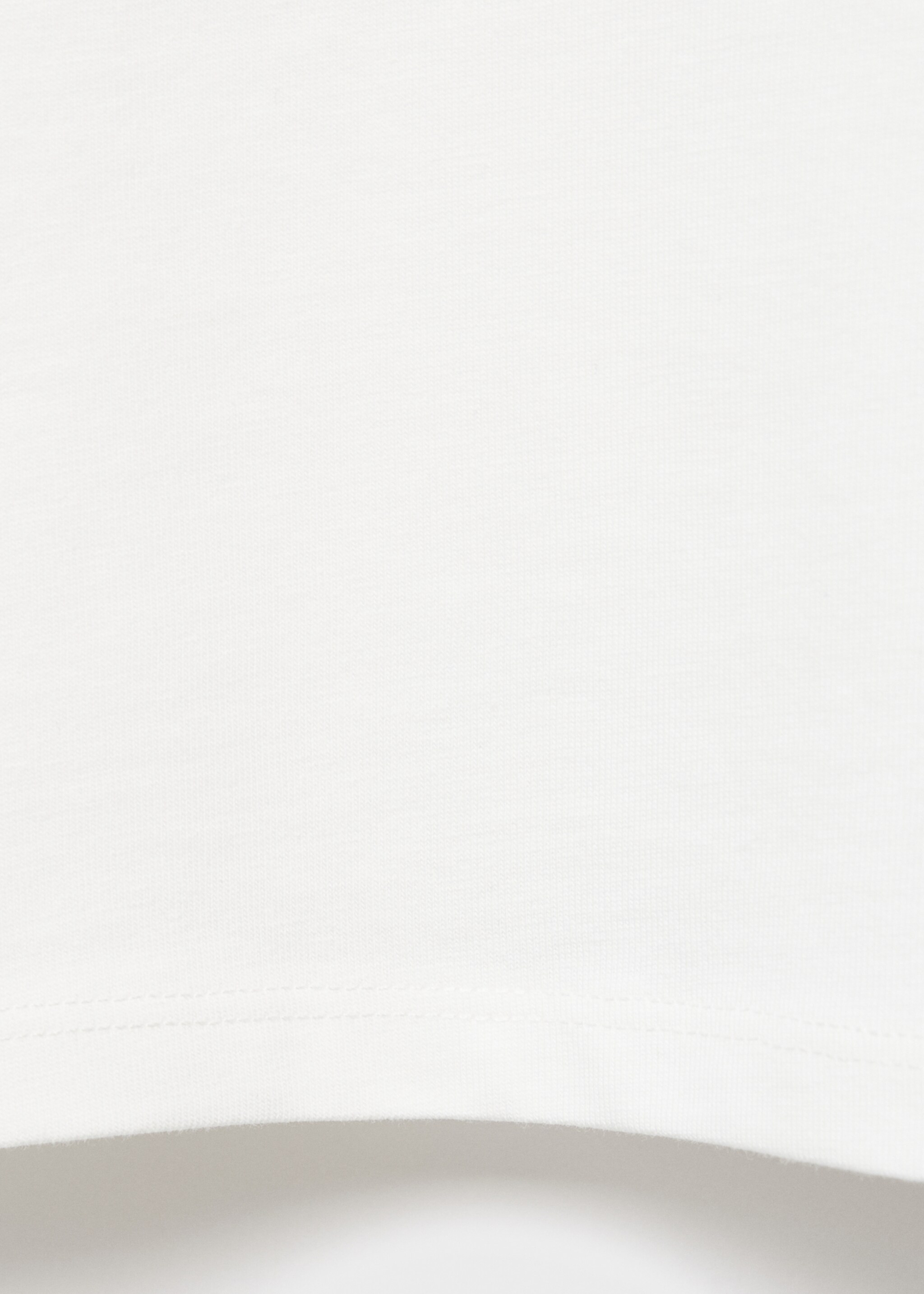 Cotton t-shirt with swan pattern - Details of the article 0