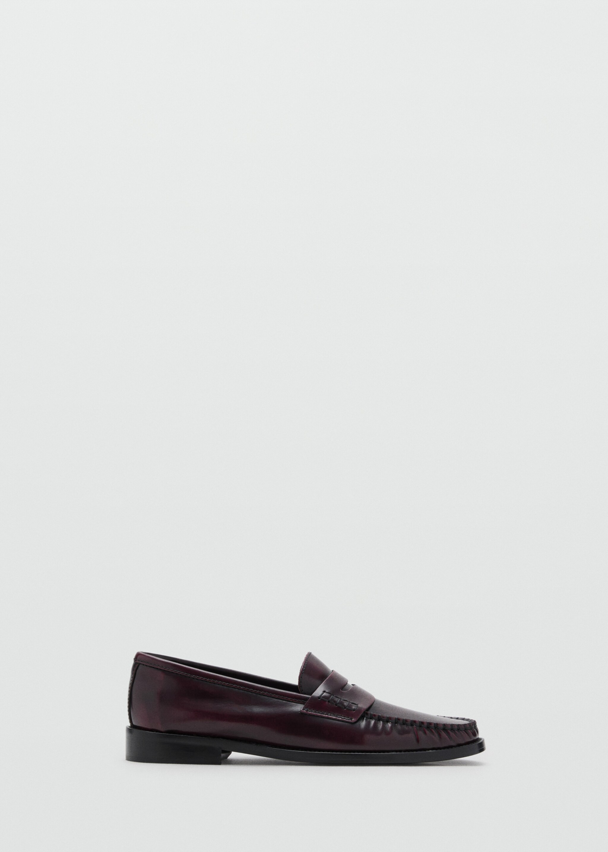 Mocassins cuir froncé - Article sans modèle