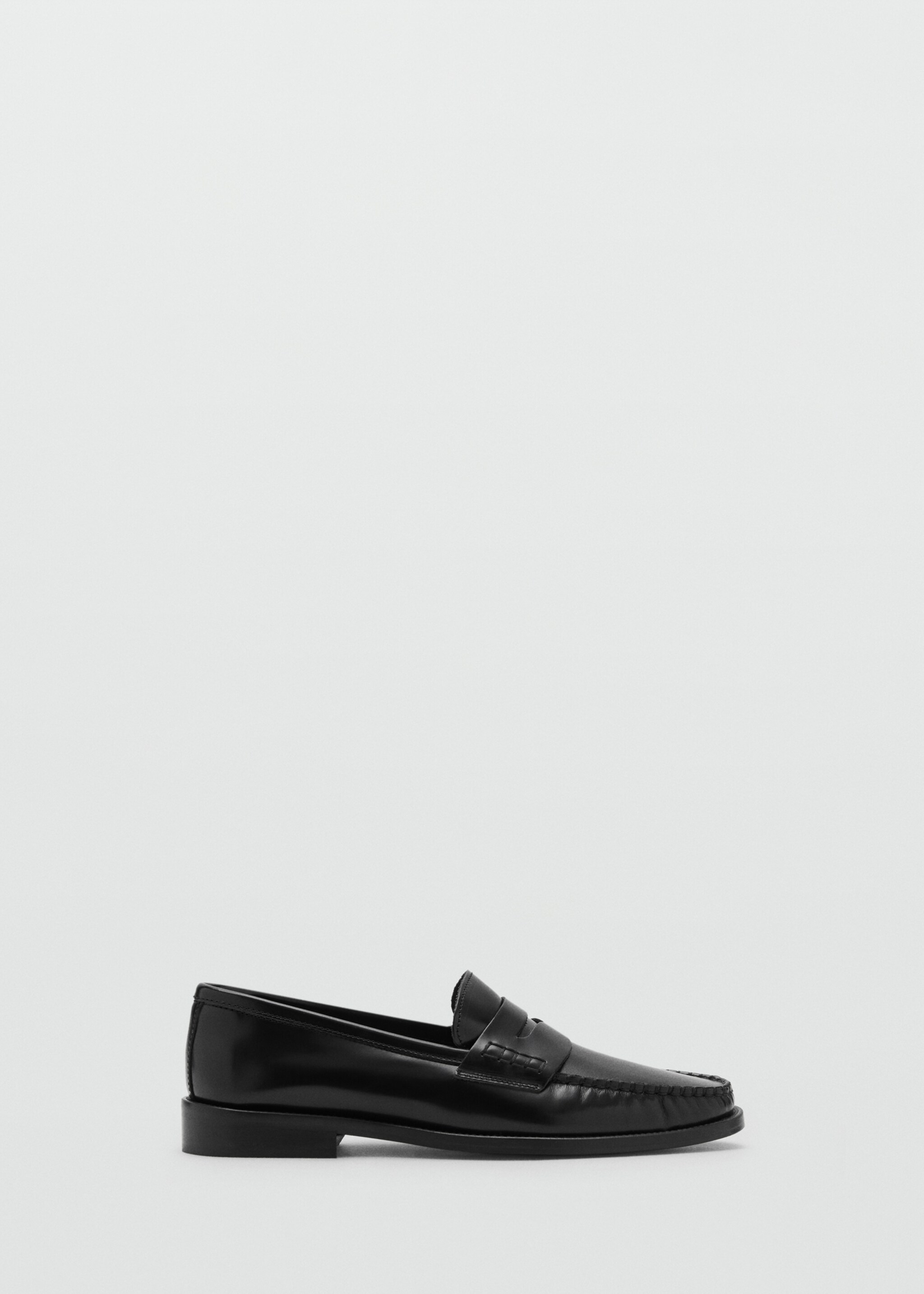 Gathered leather moccasin - Article without model
