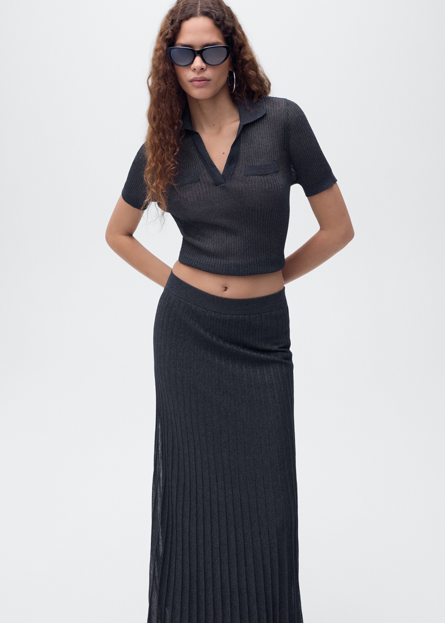 Rok lipit rajut lurex - Rincian barang 1