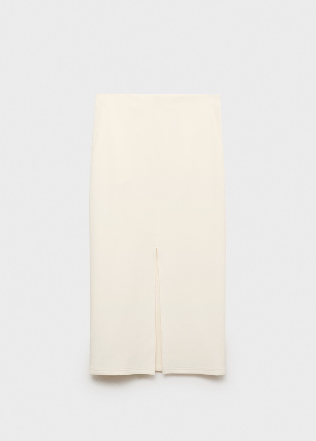 Cotton skirt with opening