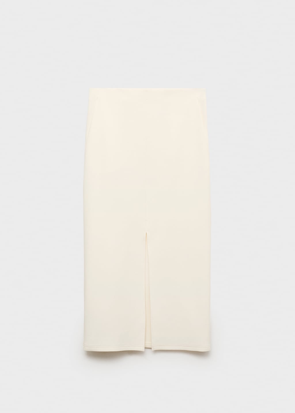 Cotton skirt with opening