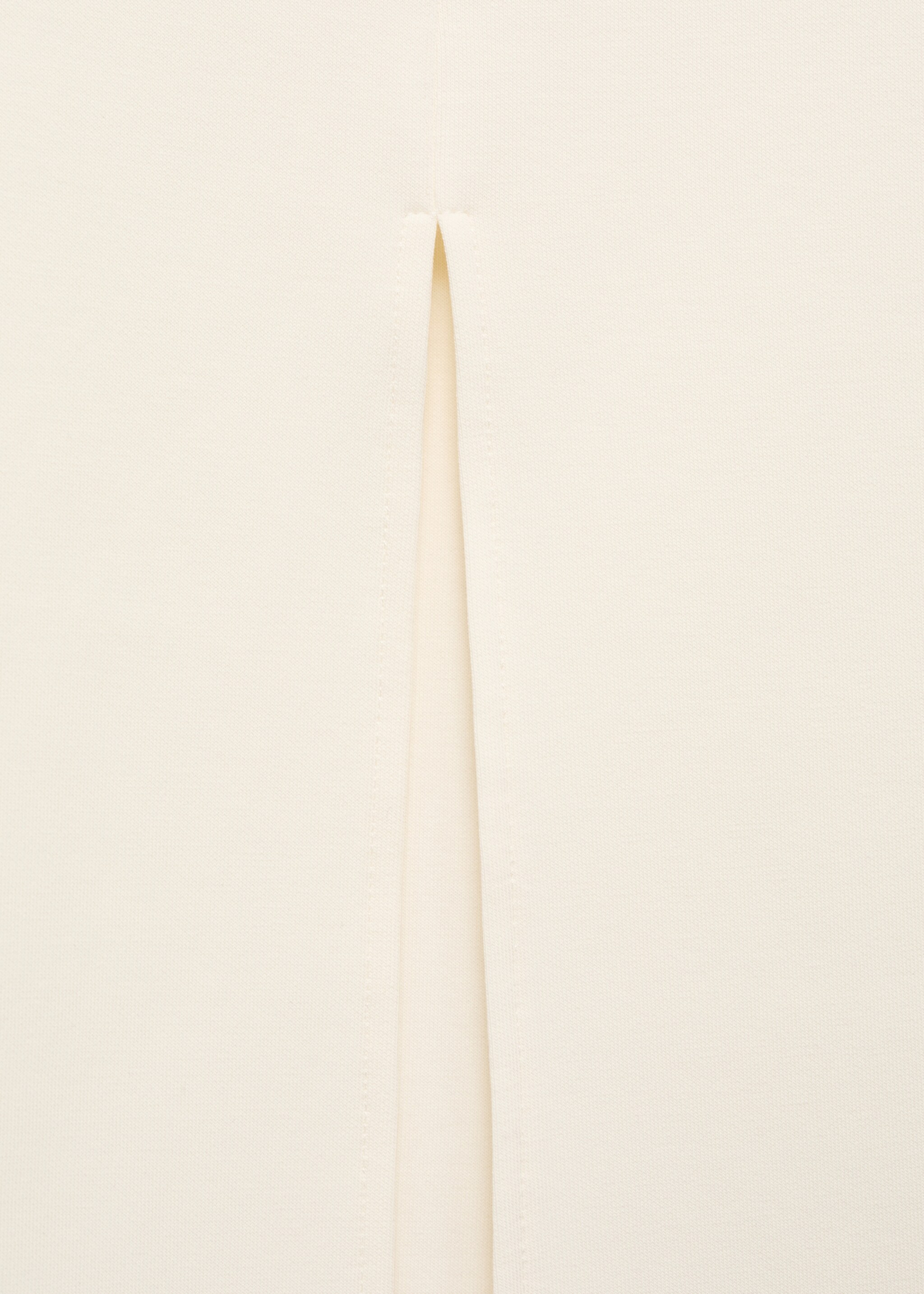 Cotton skirt with opening - Details of the article 8, Ecru. Ref: 17094074-00.