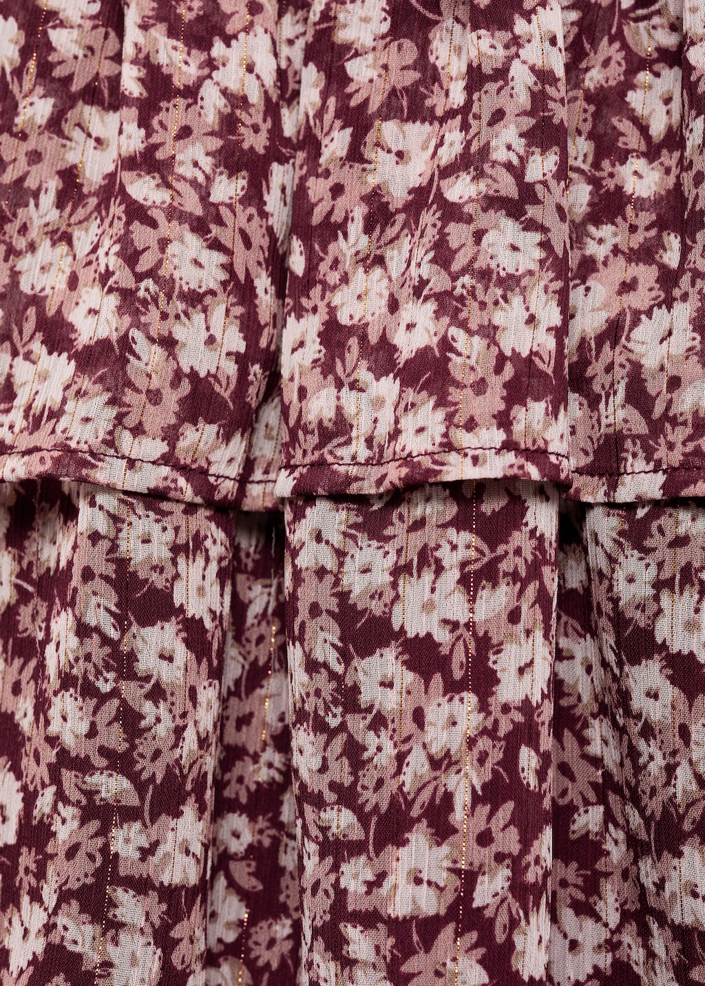 Printed ruffle skirt