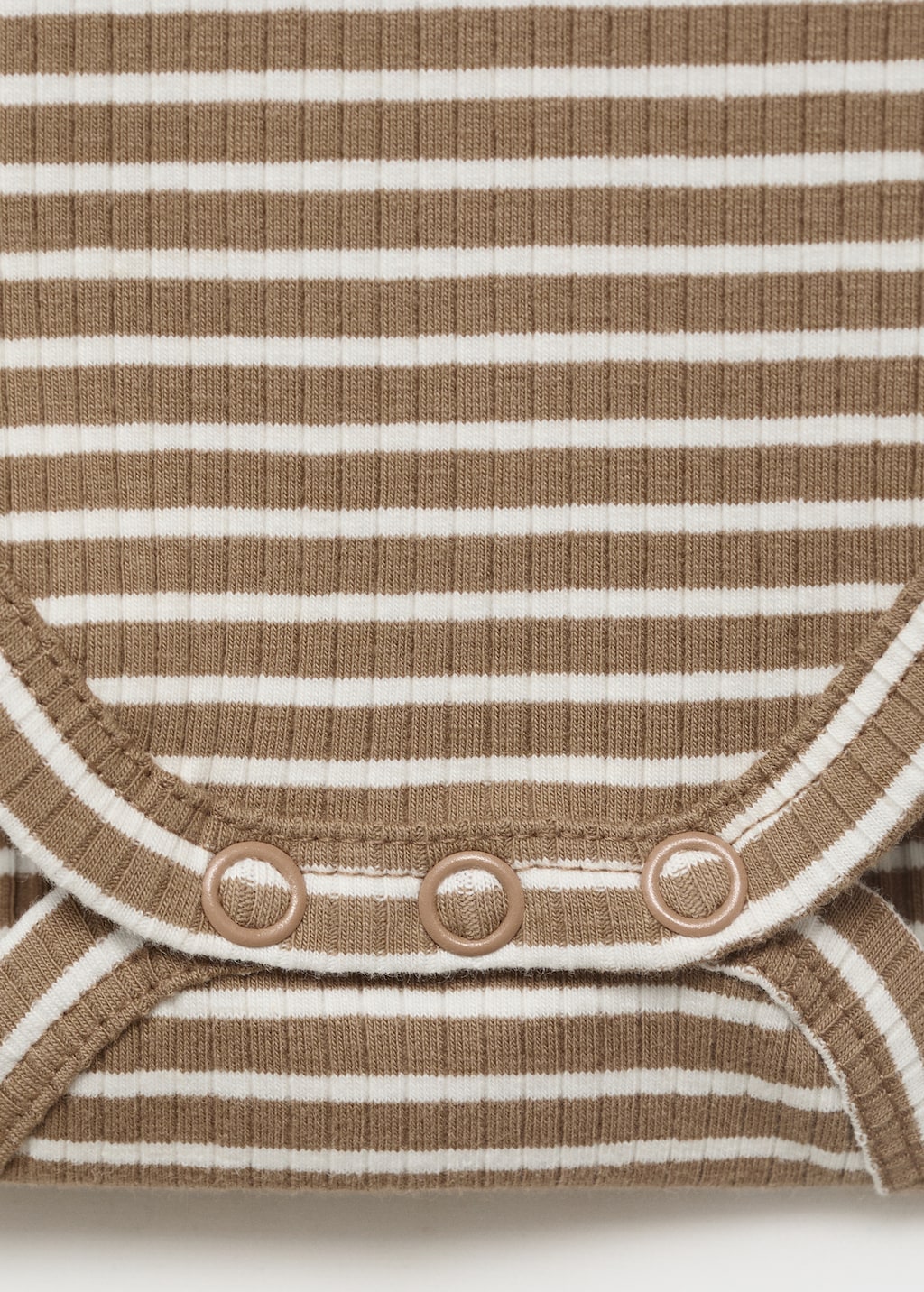 Striped cotton bodysuit