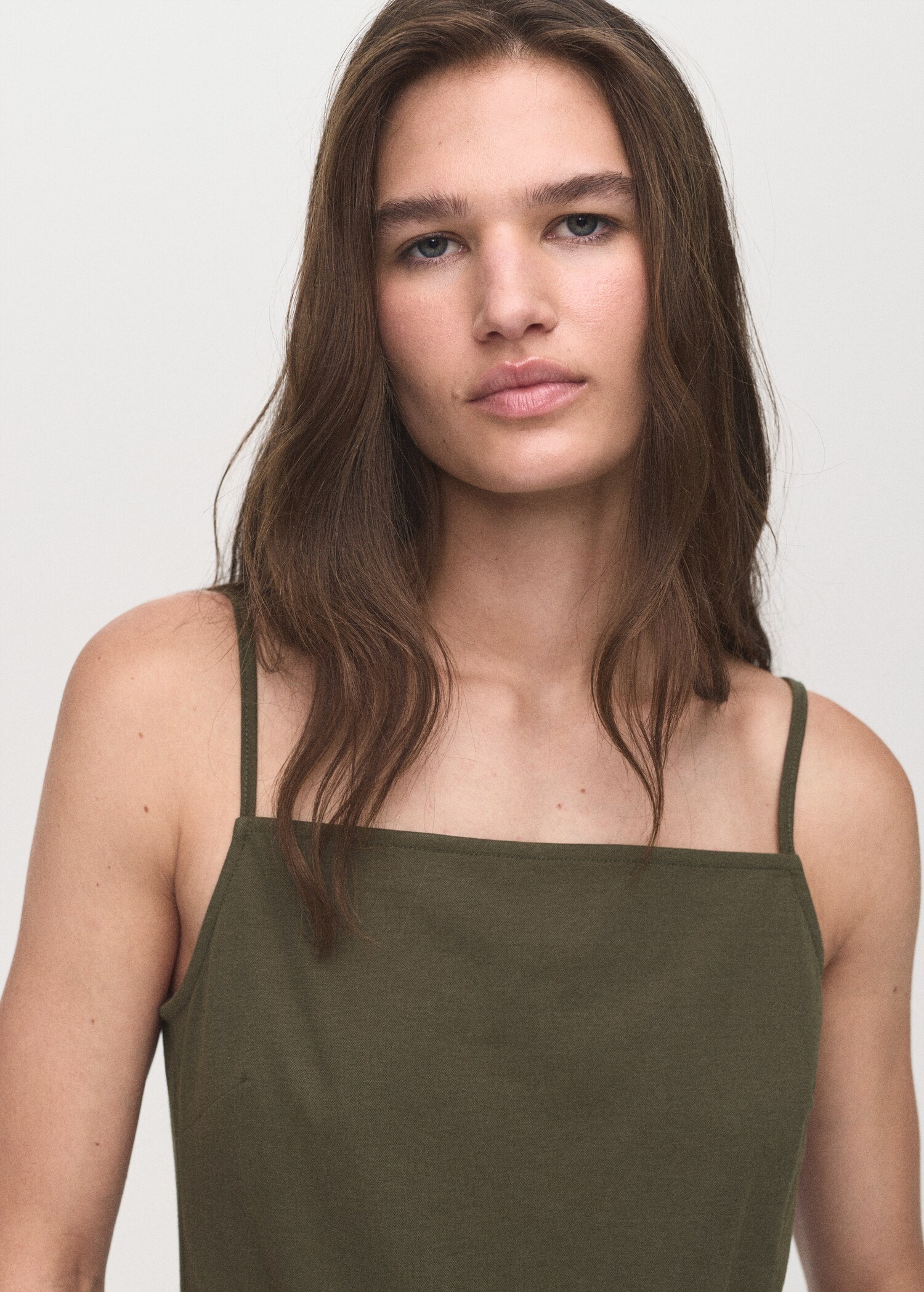 Cotton top with waist tie - Details of the article 1