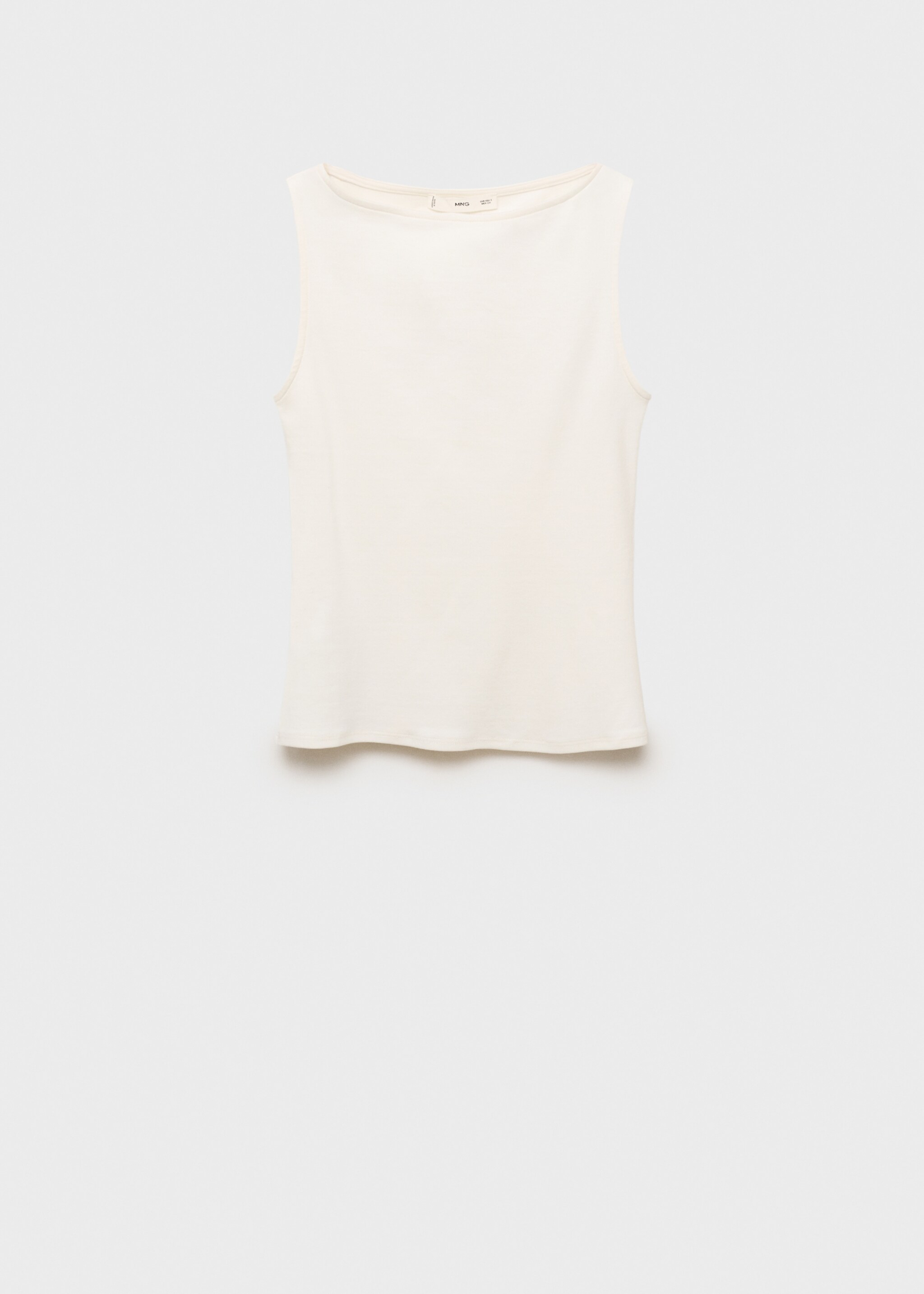 Plain cotton strappy top - Article without model