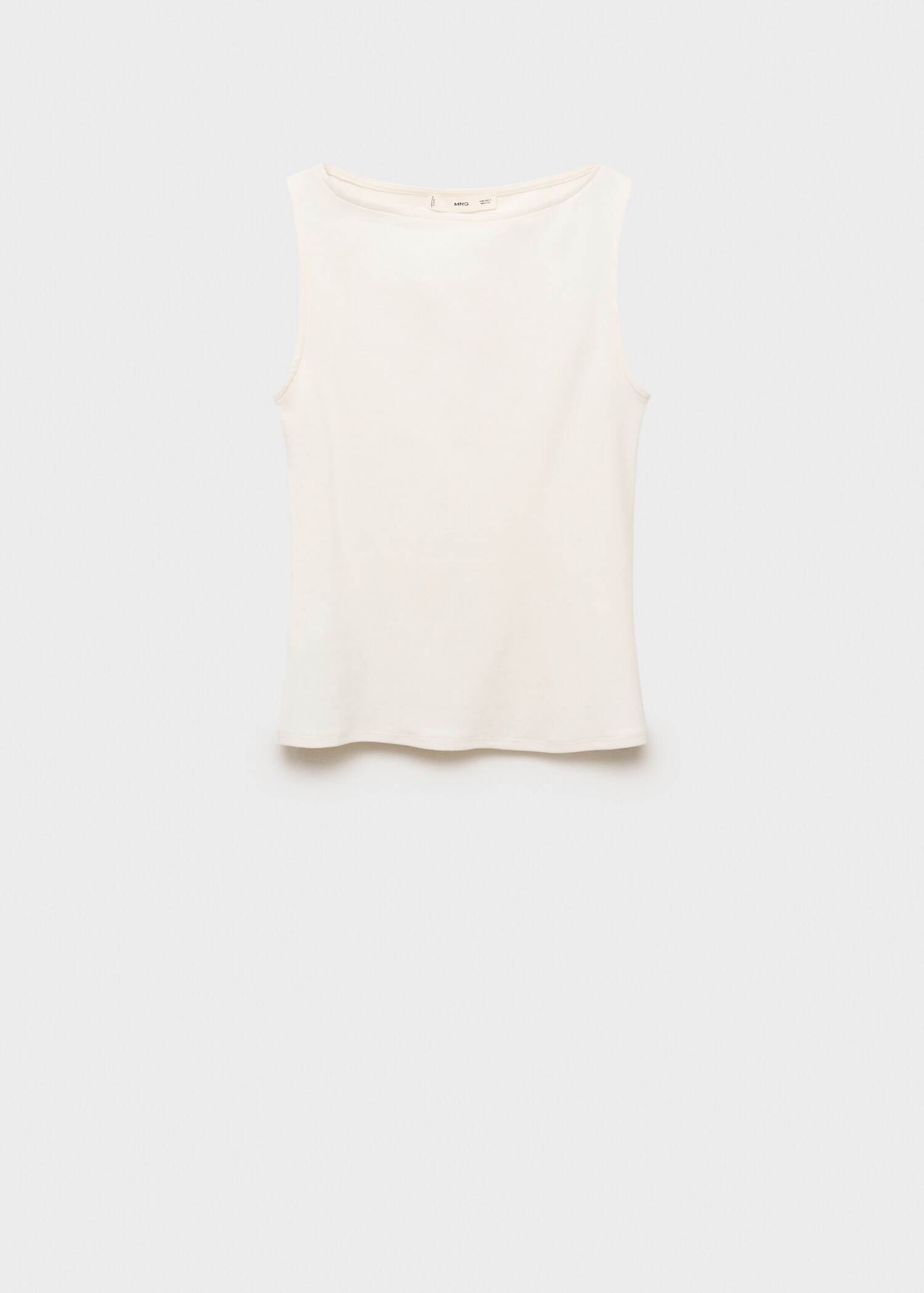 Plain cotton strappy top - Article without model