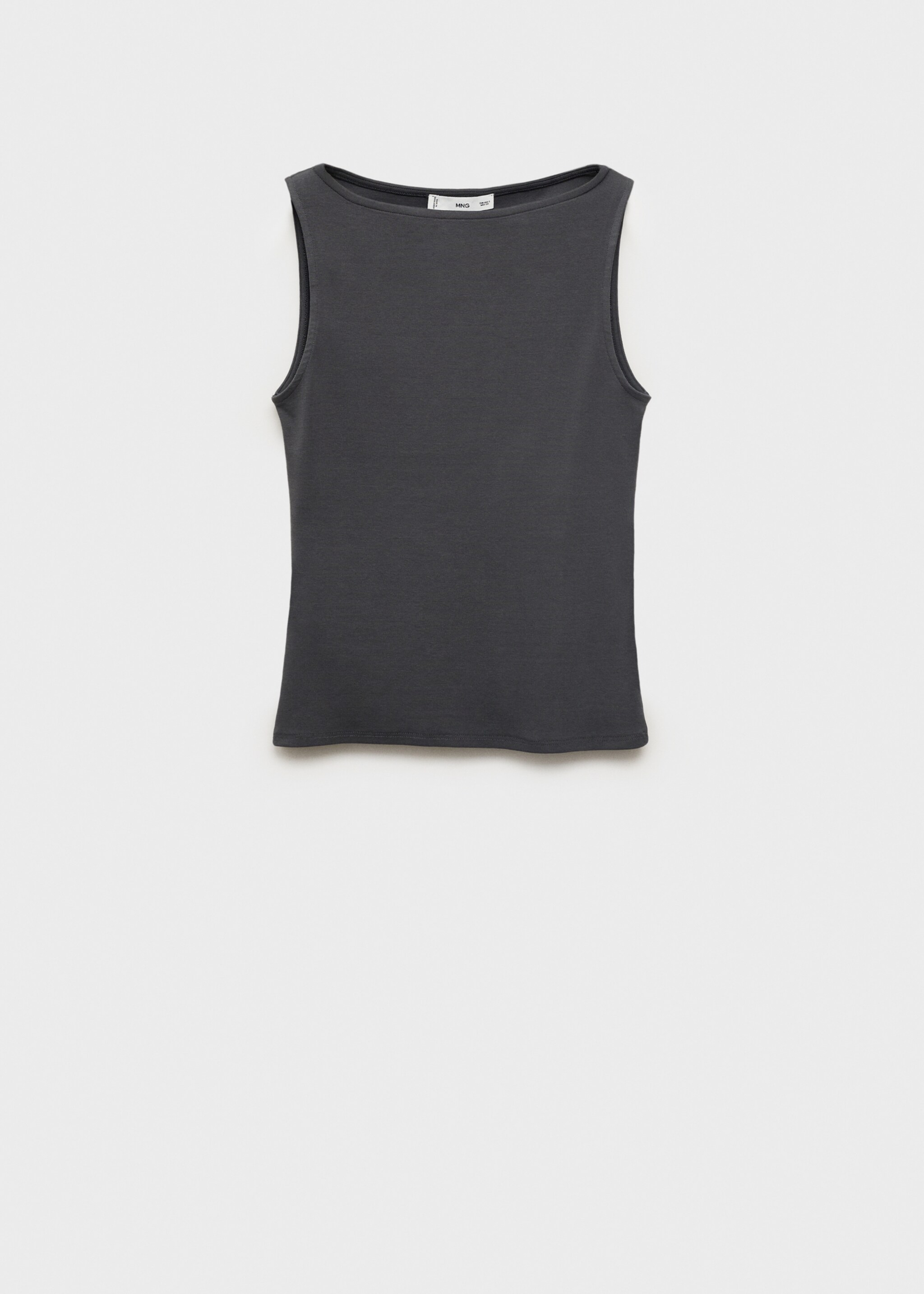 Plain cotton strappy top - Article without model