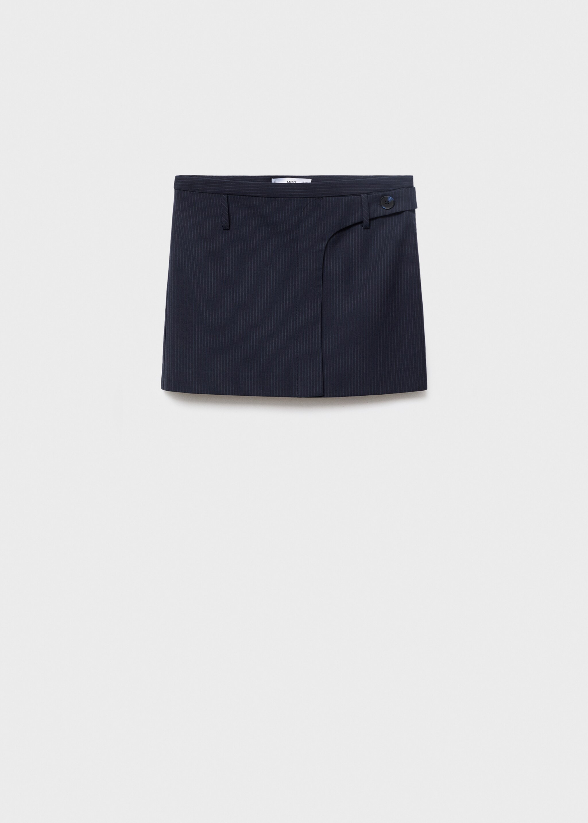 Pinstriped short skirt - Article without model, Navy. Ref: 17094088-00.