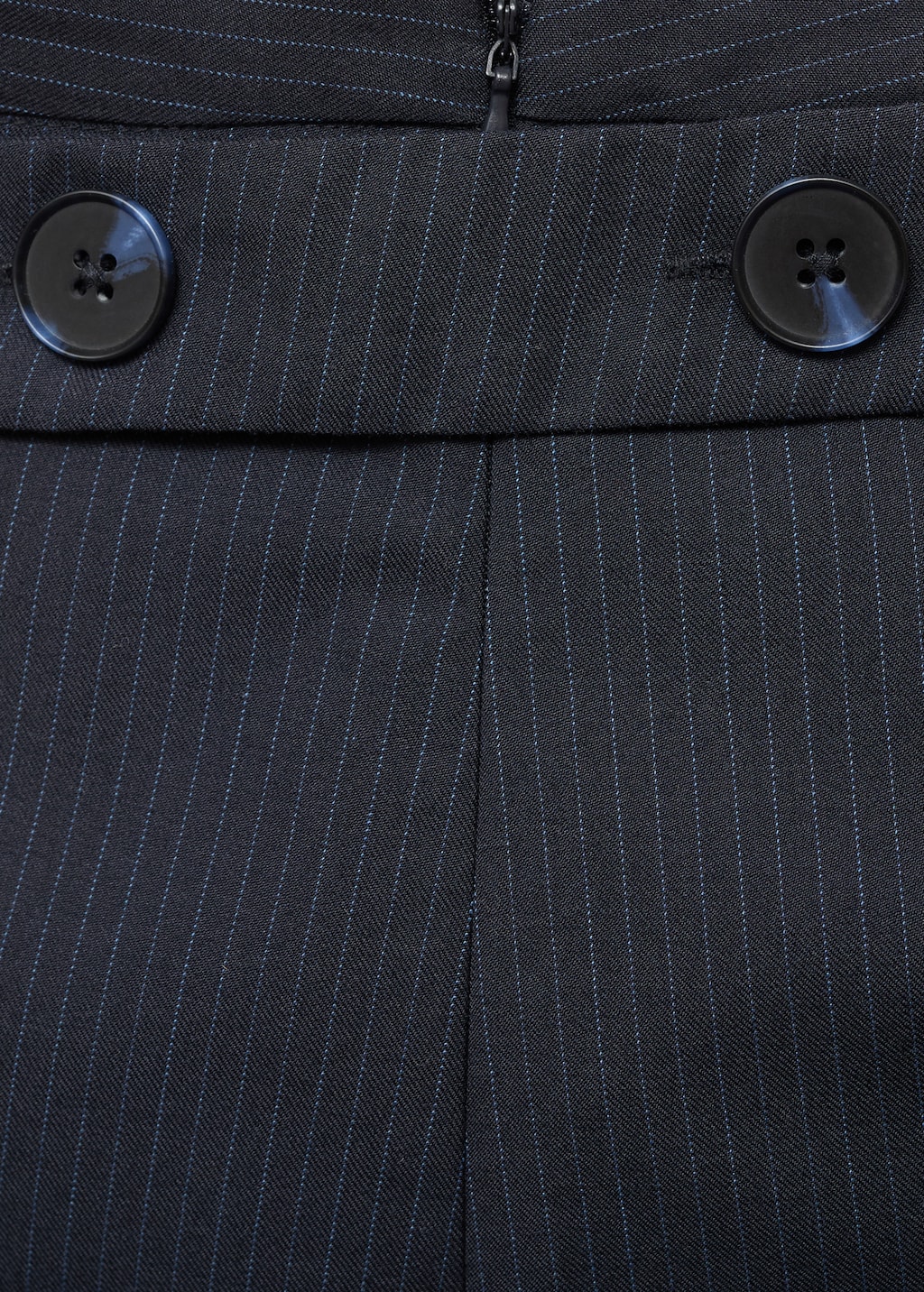 Pinstriped short skirt