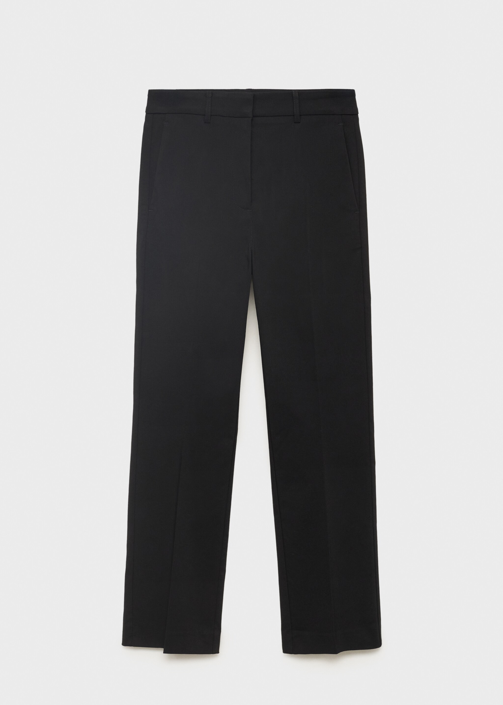 Pantaloni drepți crop - Articol fără model