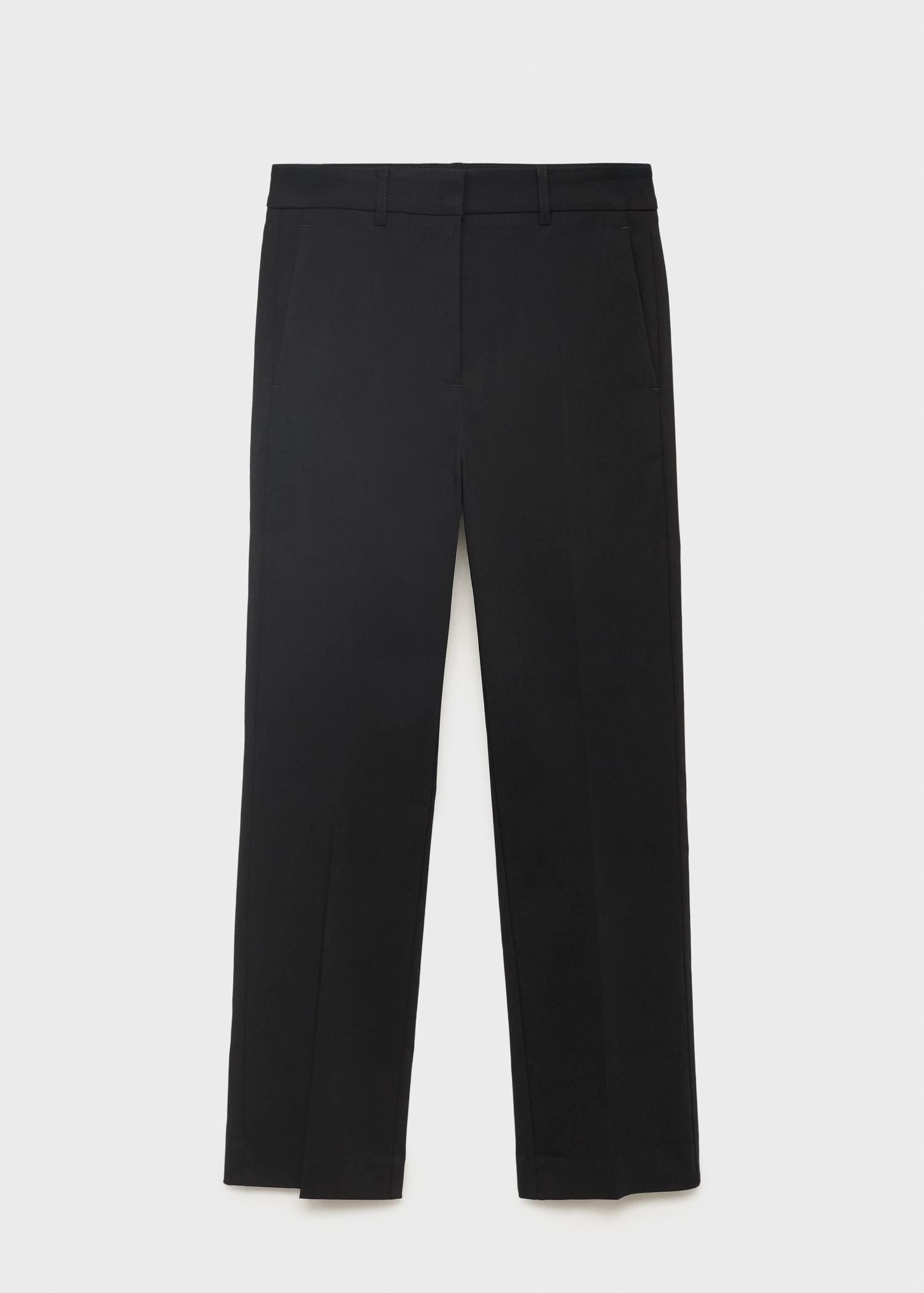 Straight-cut crop trousers - Article without model
