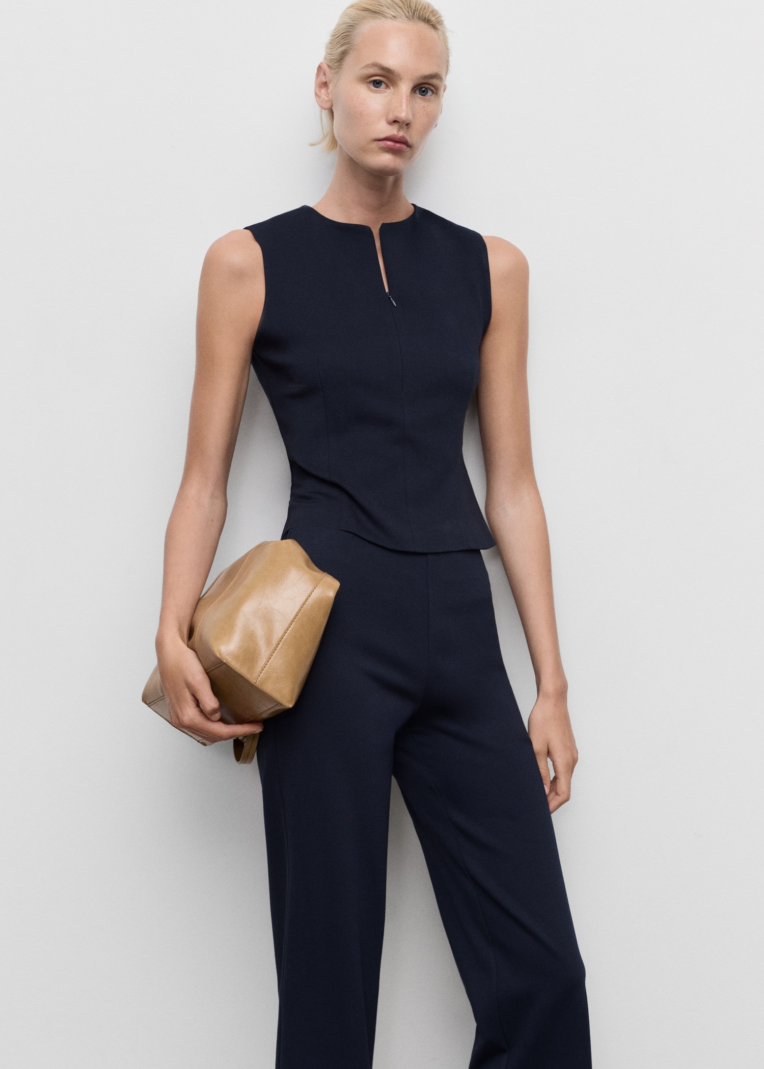 Pantalon droit taille élastique - Détail de l'article 1