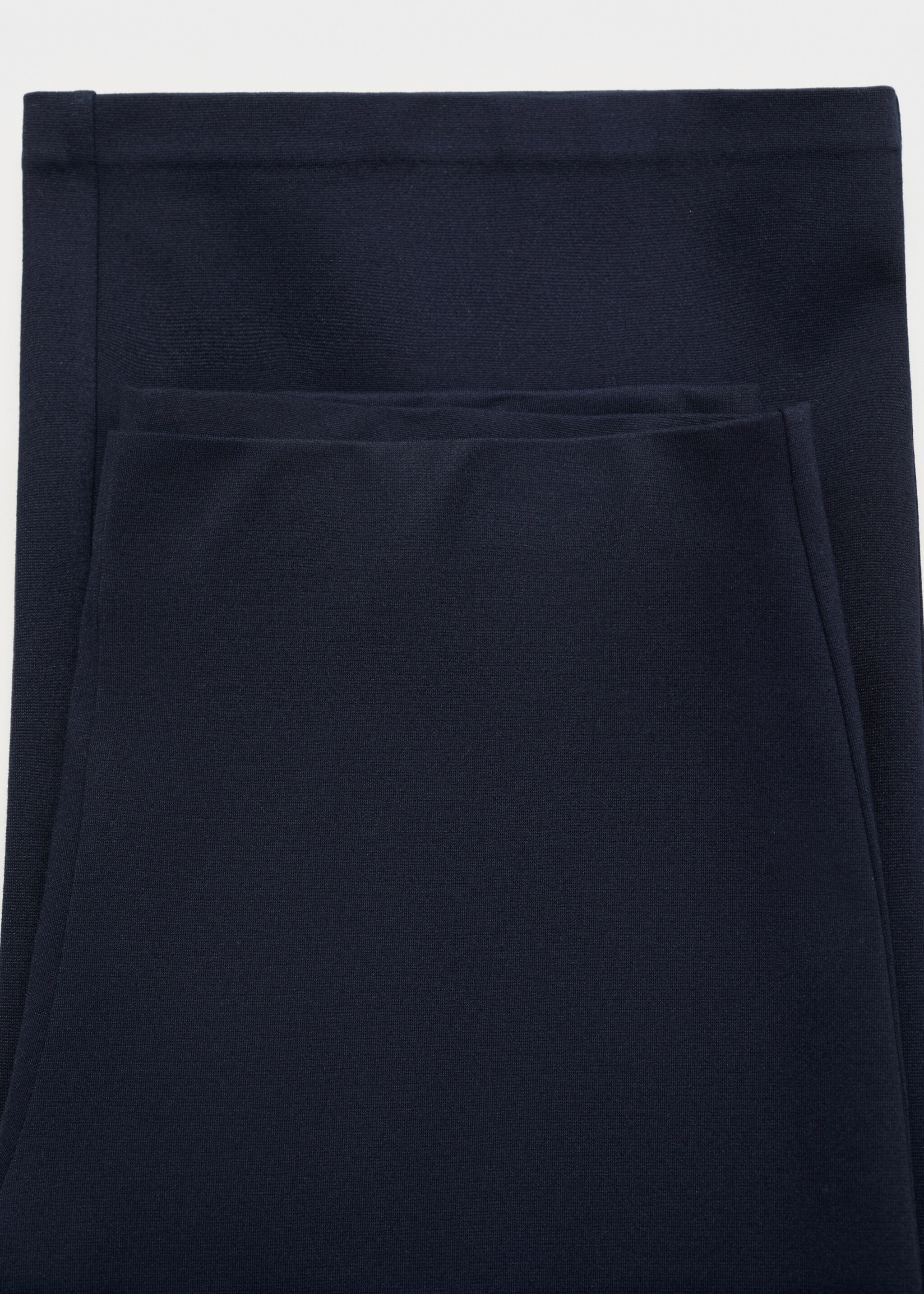 Straight-fit trousers with elastic waist - Детальніше про товар 8, Темно-синій. Ref: 17094090-00.