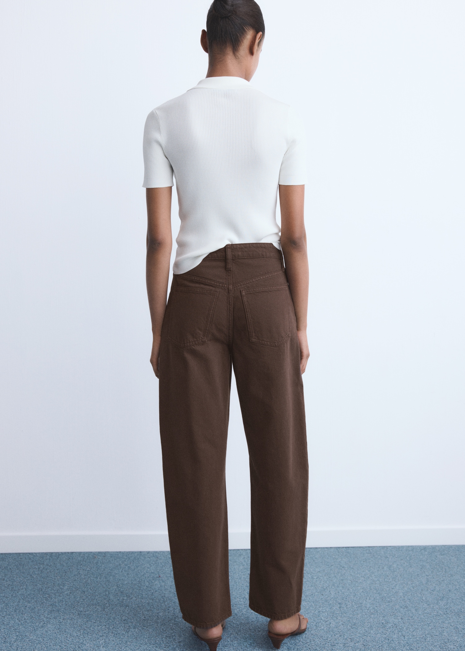 Jean balloon taille haute - Verso de l’article