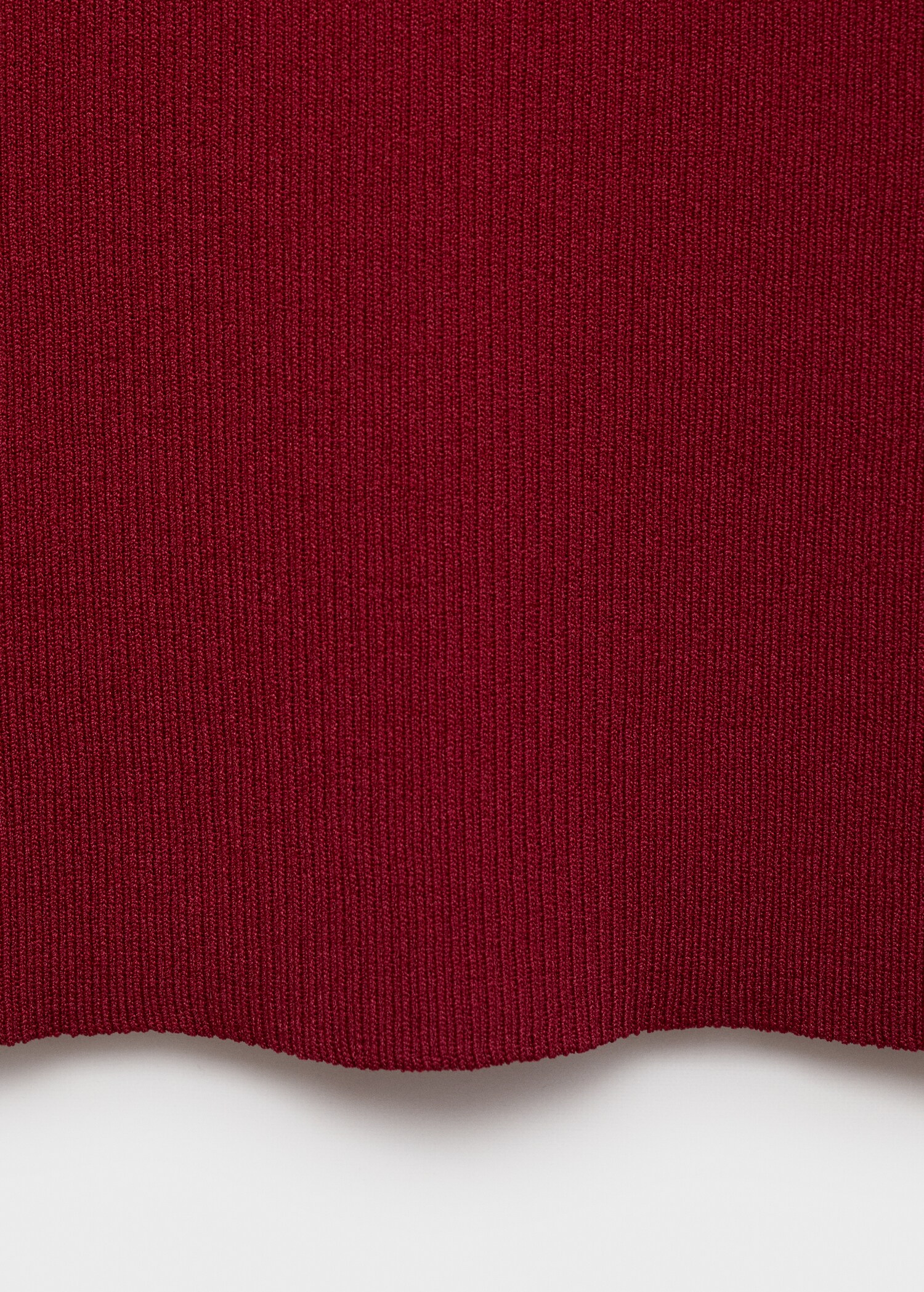 Ribbed knit short-sleeve jumper - Details of the article 8