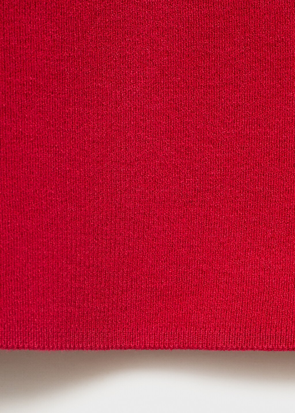 Mango Perkins-neck knitted top