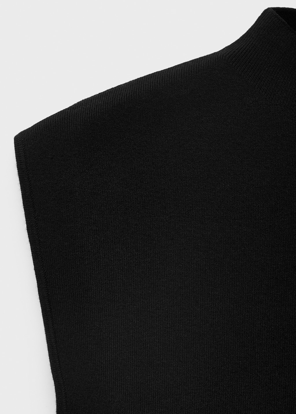 Perkins-neck knitted top