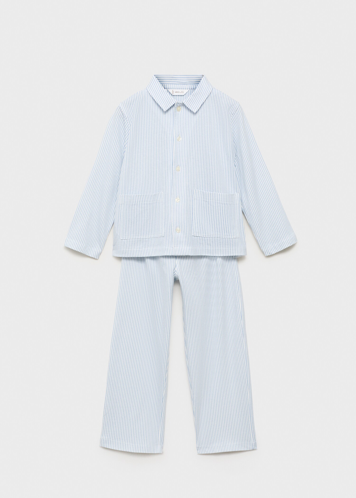Pyjama long coton rayures - Article sans modèle