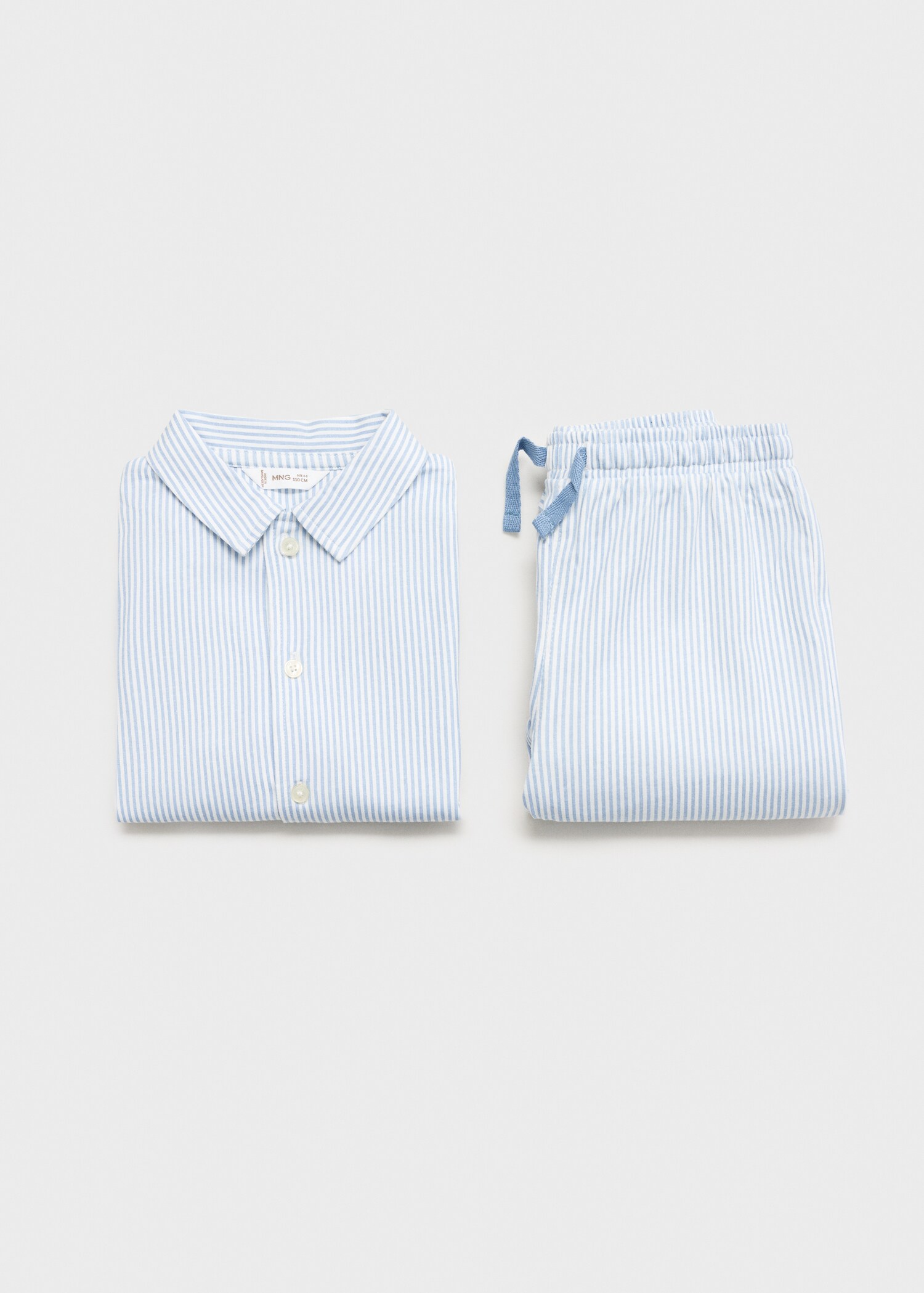Pyjama long coton rayures - Détail de l'article 0