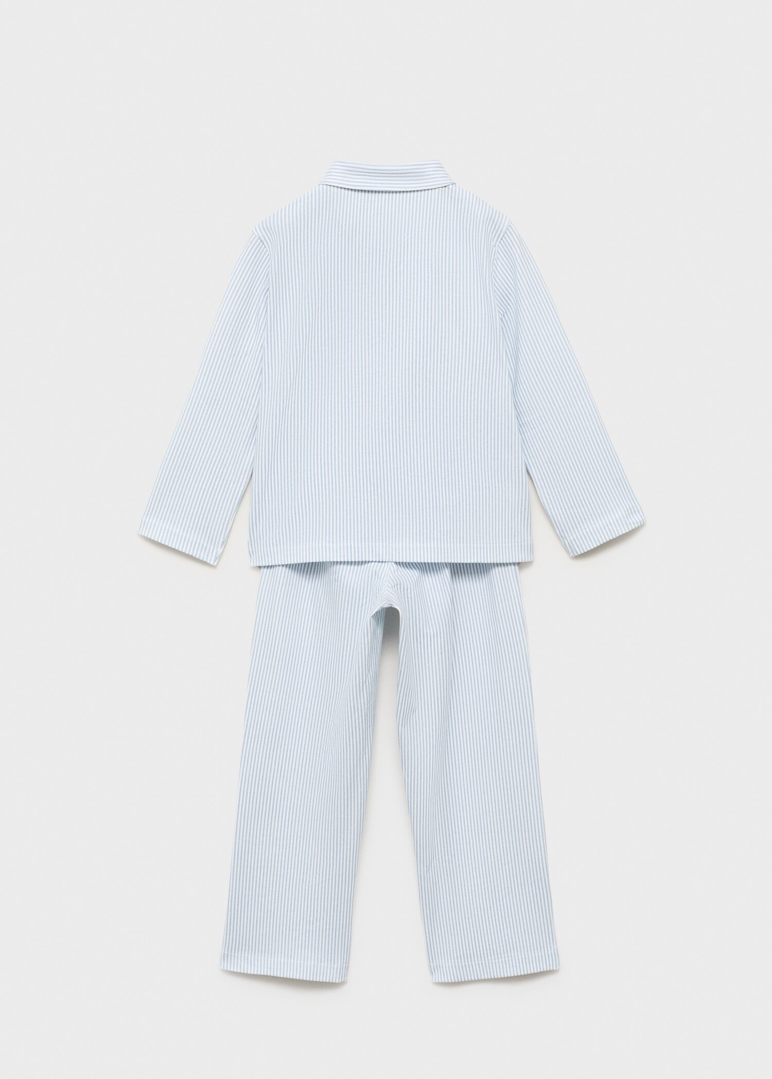 Pyjama long coton rayures - Verso de l’article