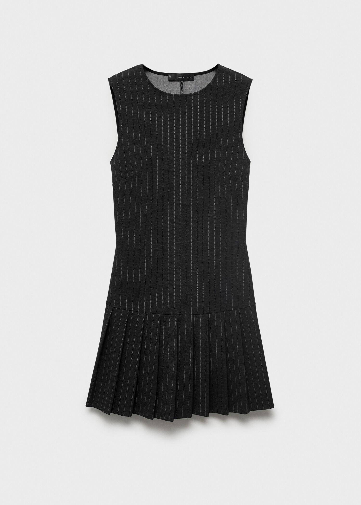 Pleated short dress - Article without model