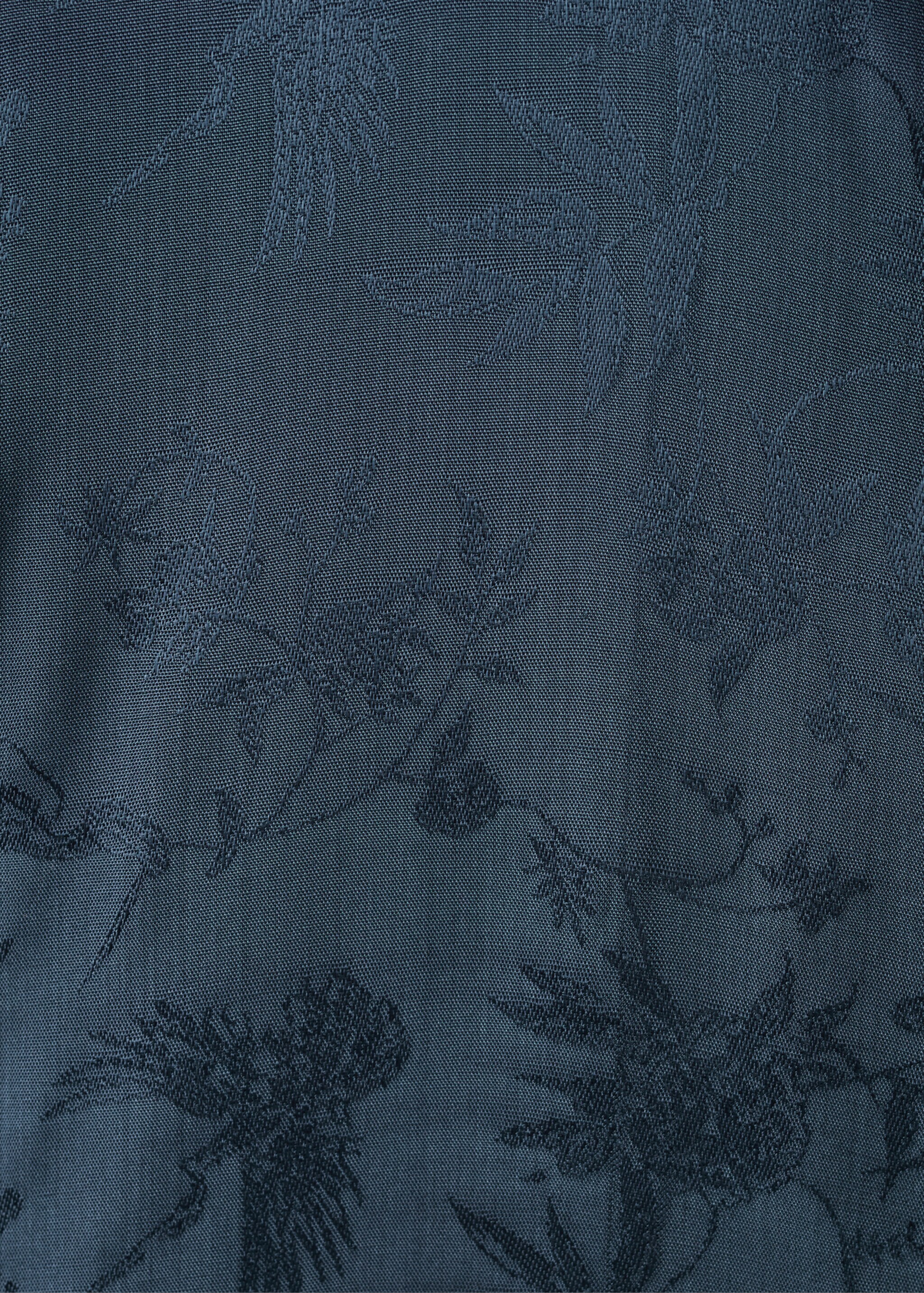 Camisa pijama jacquard satén - Detalle del artículo 0, Azul noche. Ref: 17094106-00.