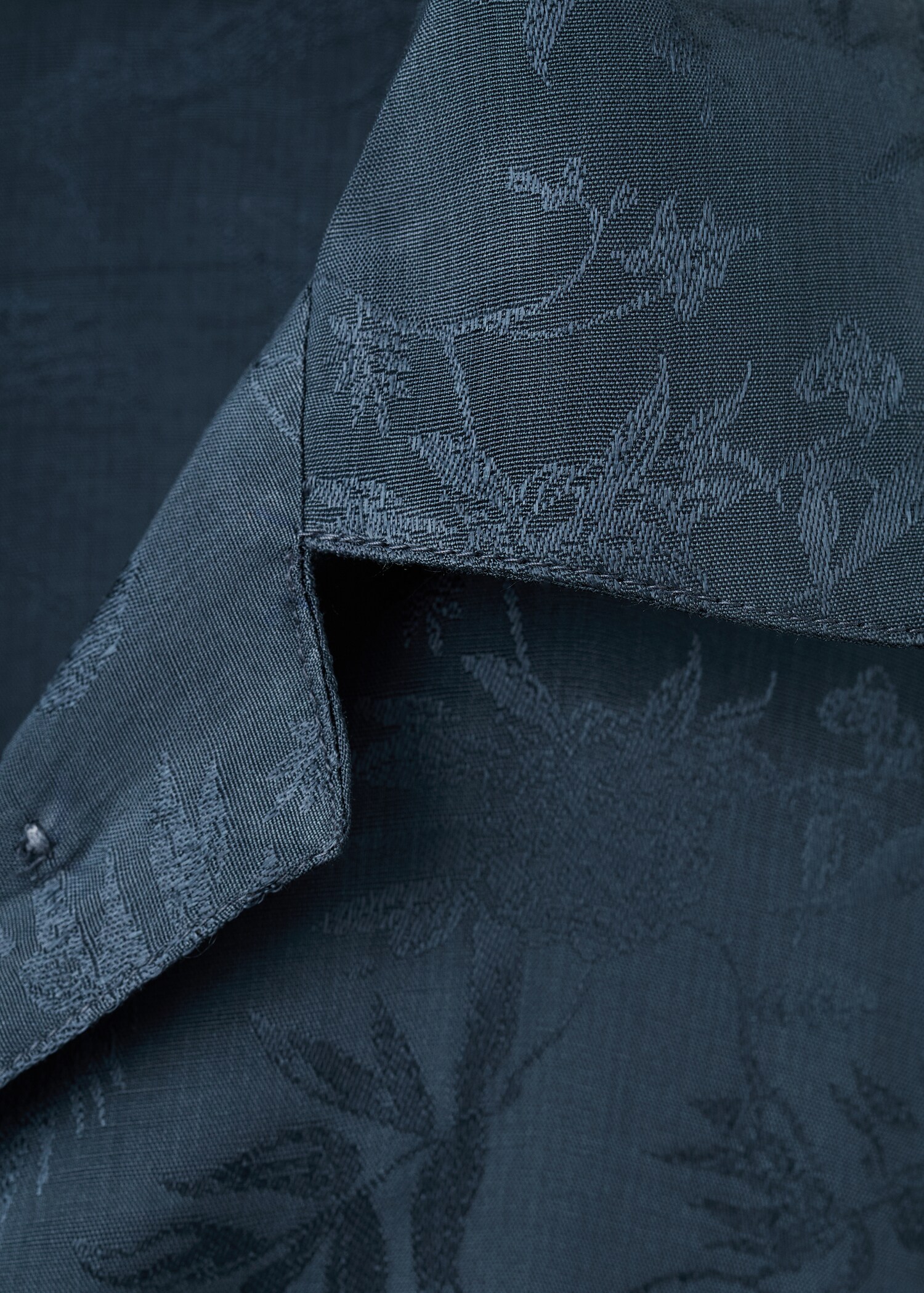 Camisa pijama jacquard satén - Detalle del artículo 8