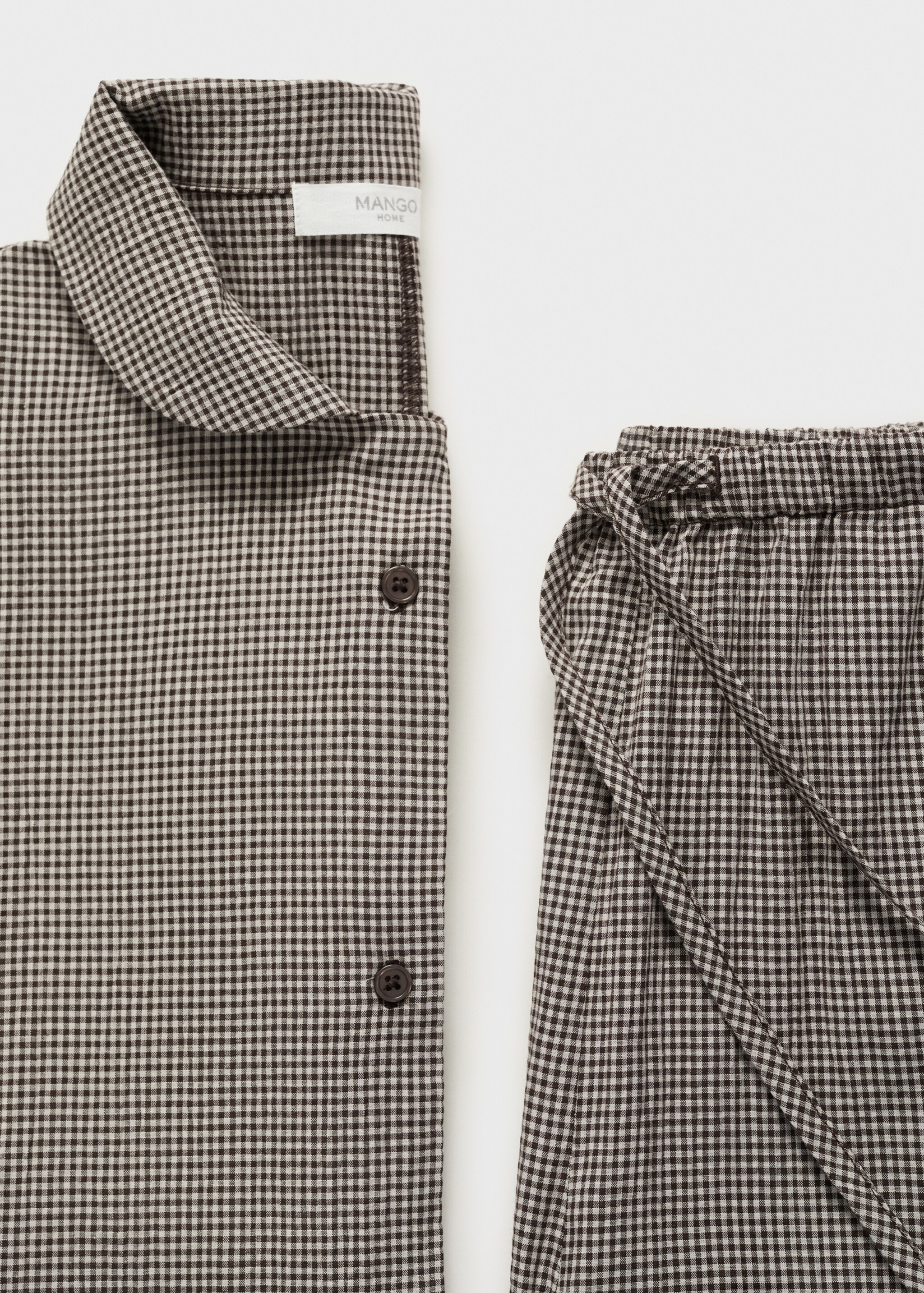 Pyjamas lungo - Details of the article 0, Chocolate. Ref: 17094107-00.