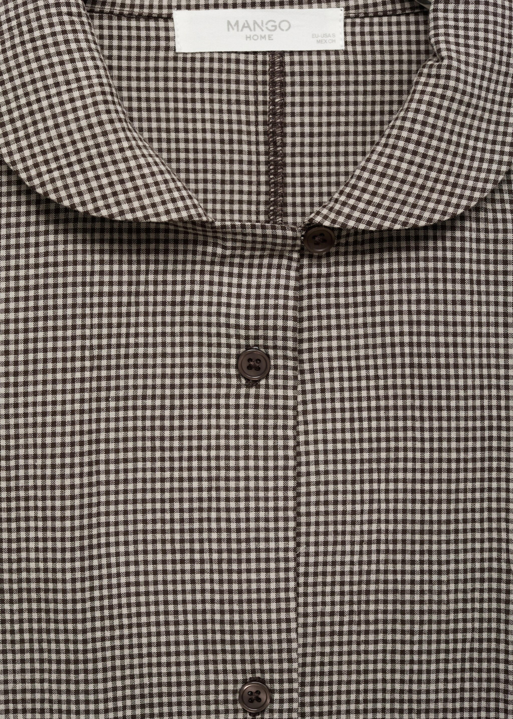 Pyjamas lungo - Details of the article 8, Chocolate. Ref: 17094107-00.