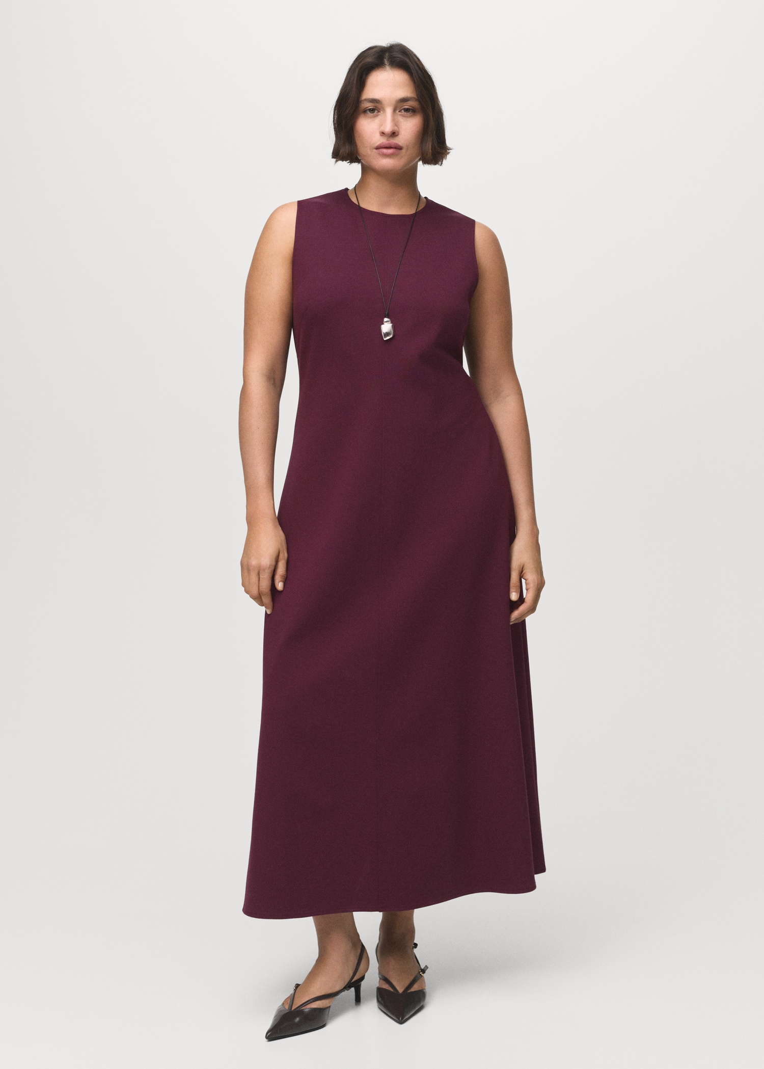 Robe longue évasée Femme MANGO Suisse - Main Image