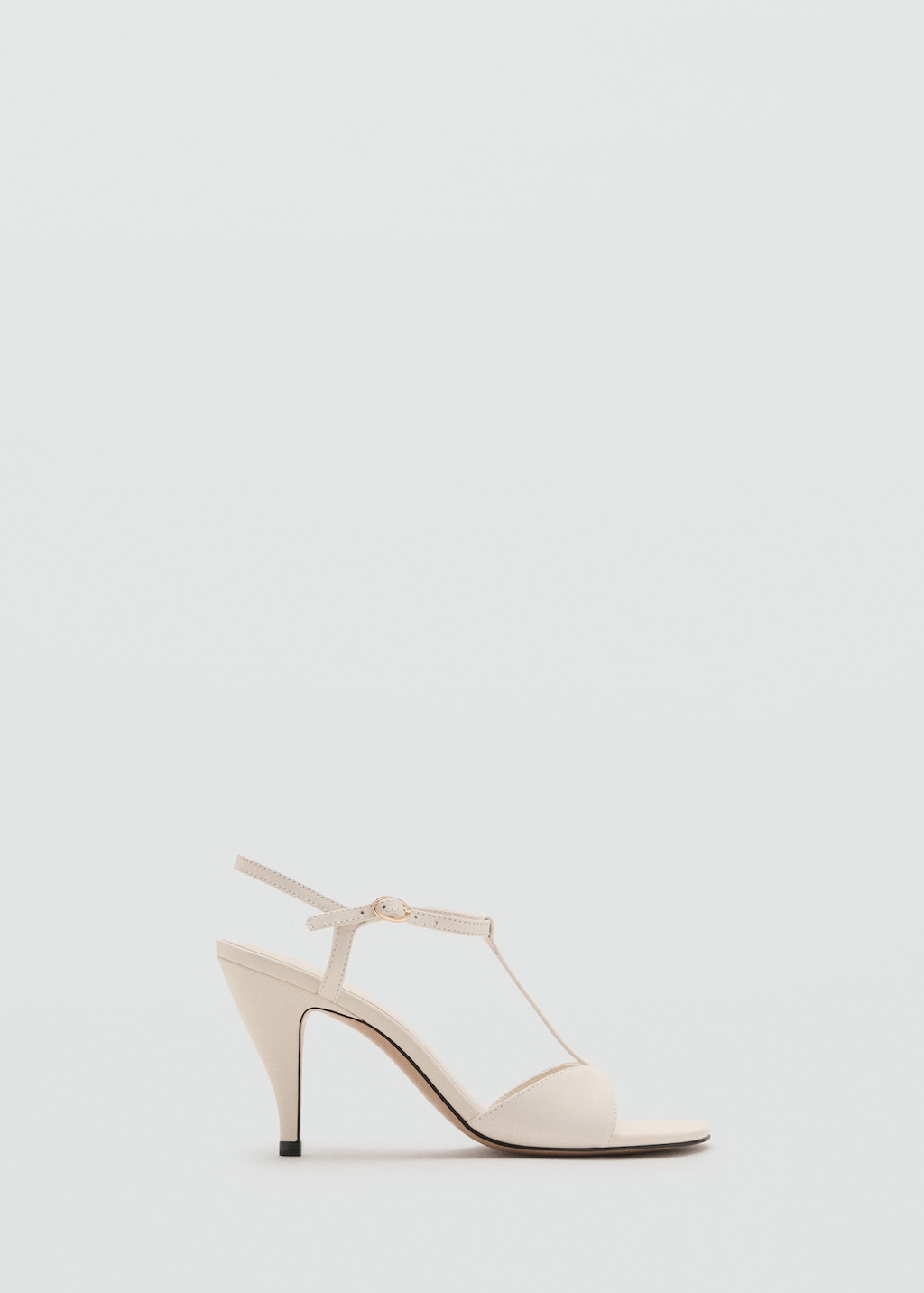 Heeled leather sandals with straps - image 2