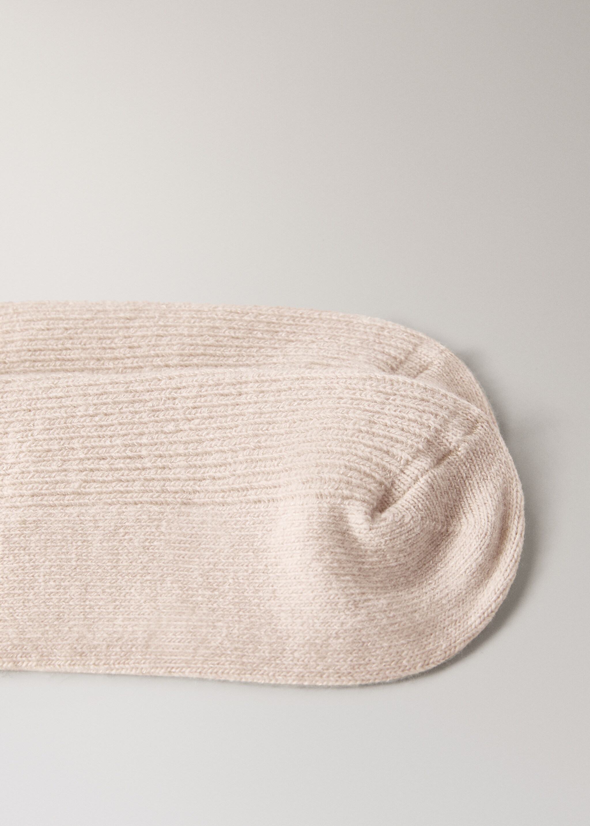 Socks canale - Reverse of the article, Ecru. Ref: 17094112-00.