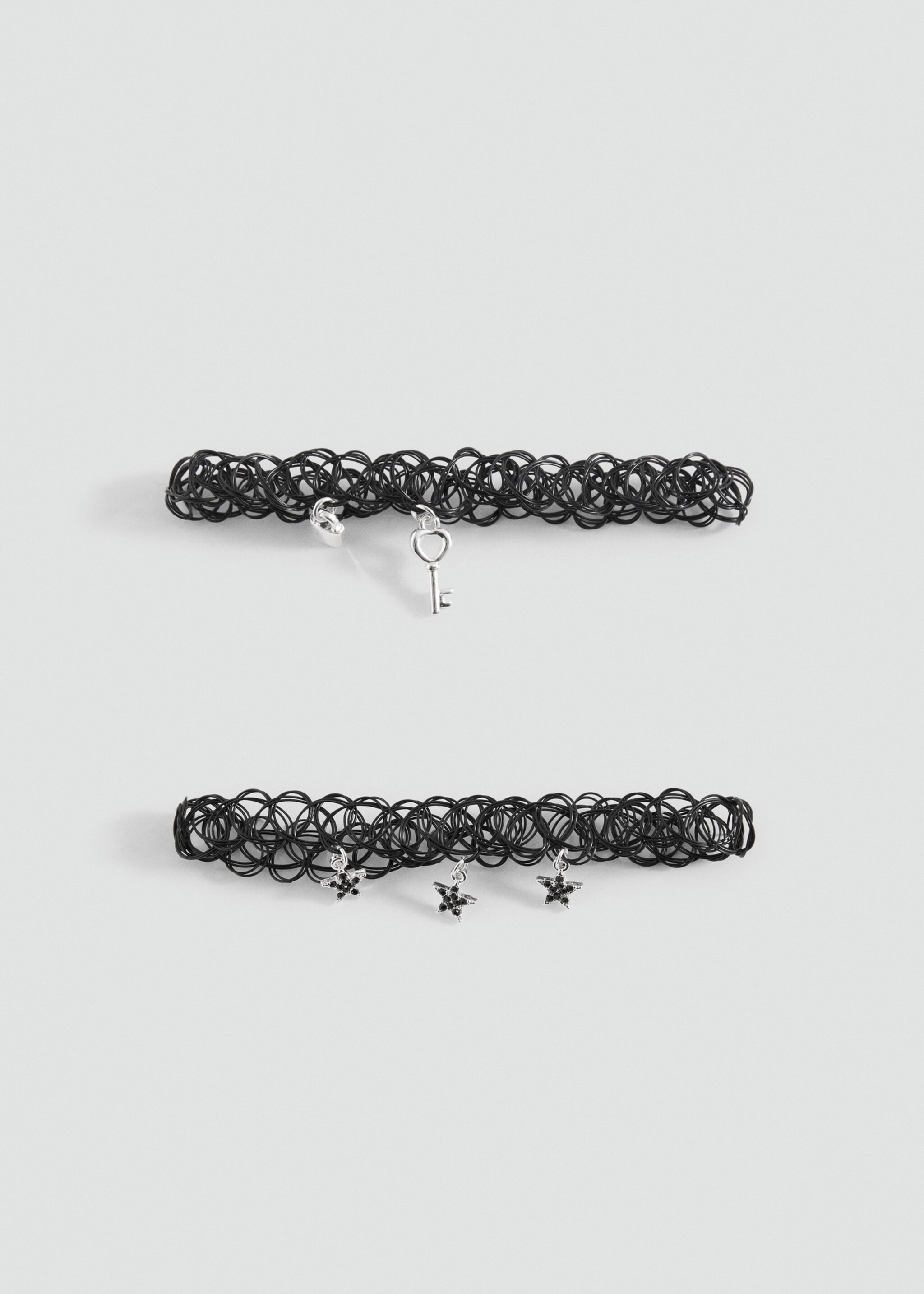 Balení 2 náhrdelníků chocker - Zboží bez modelu, Černá. Ref: 17094113-00.