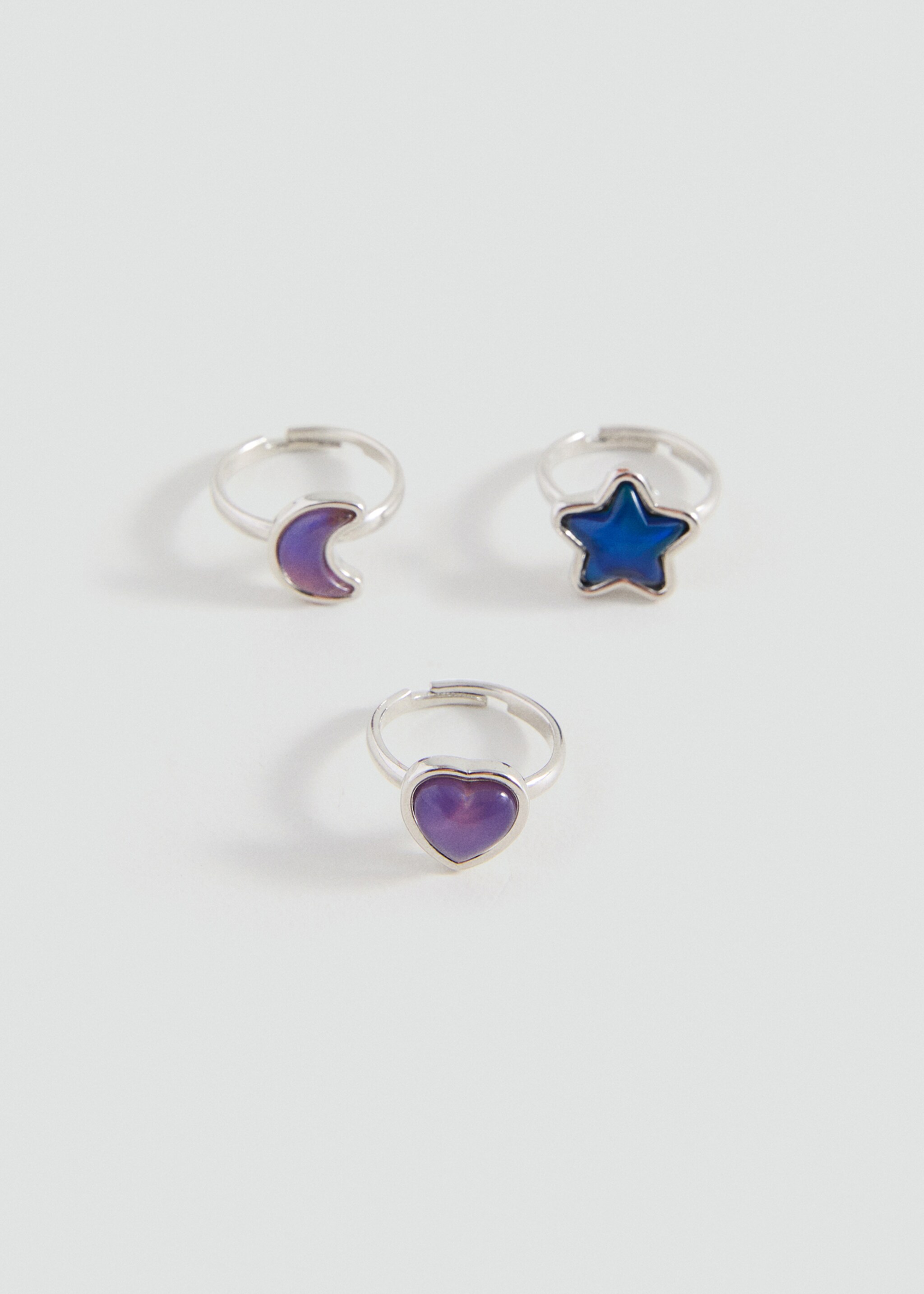 Pack of 3 combined rings - Article without model, Silver. Ref: 17094115-00.