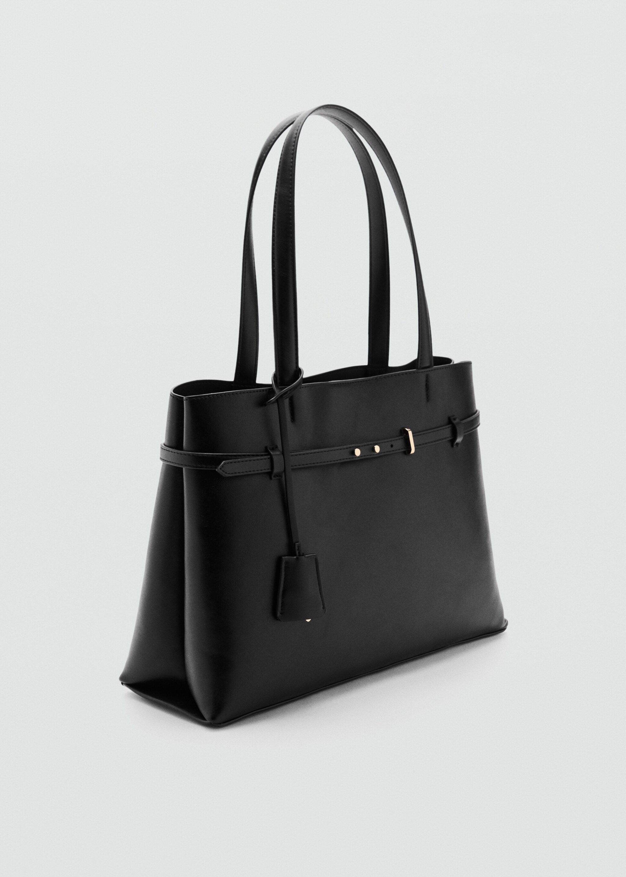 Bossa shopper charm - Pla mig, Negre. Ref: 17094116-00.