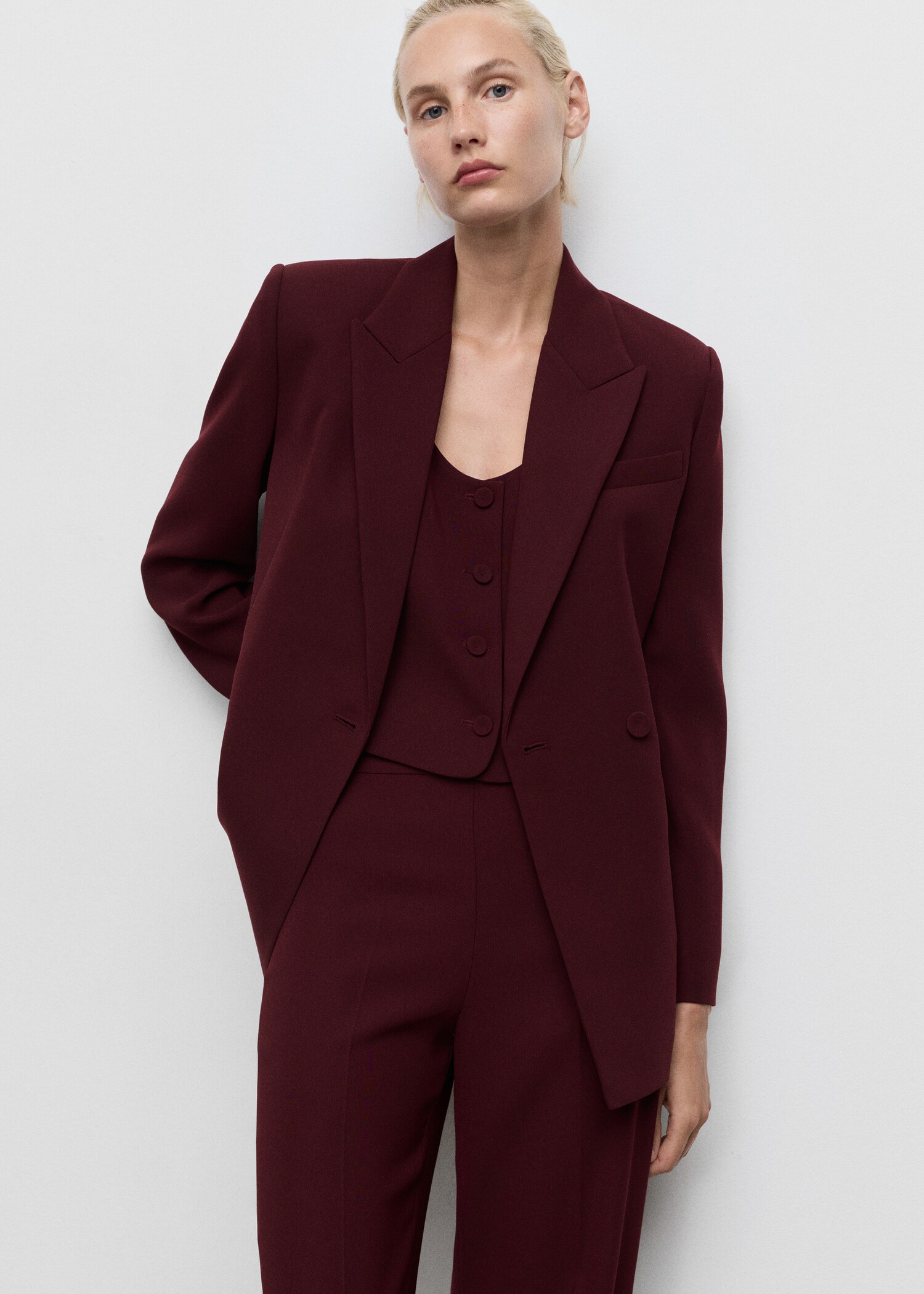 Double-breasted suit jacket - Medium plane