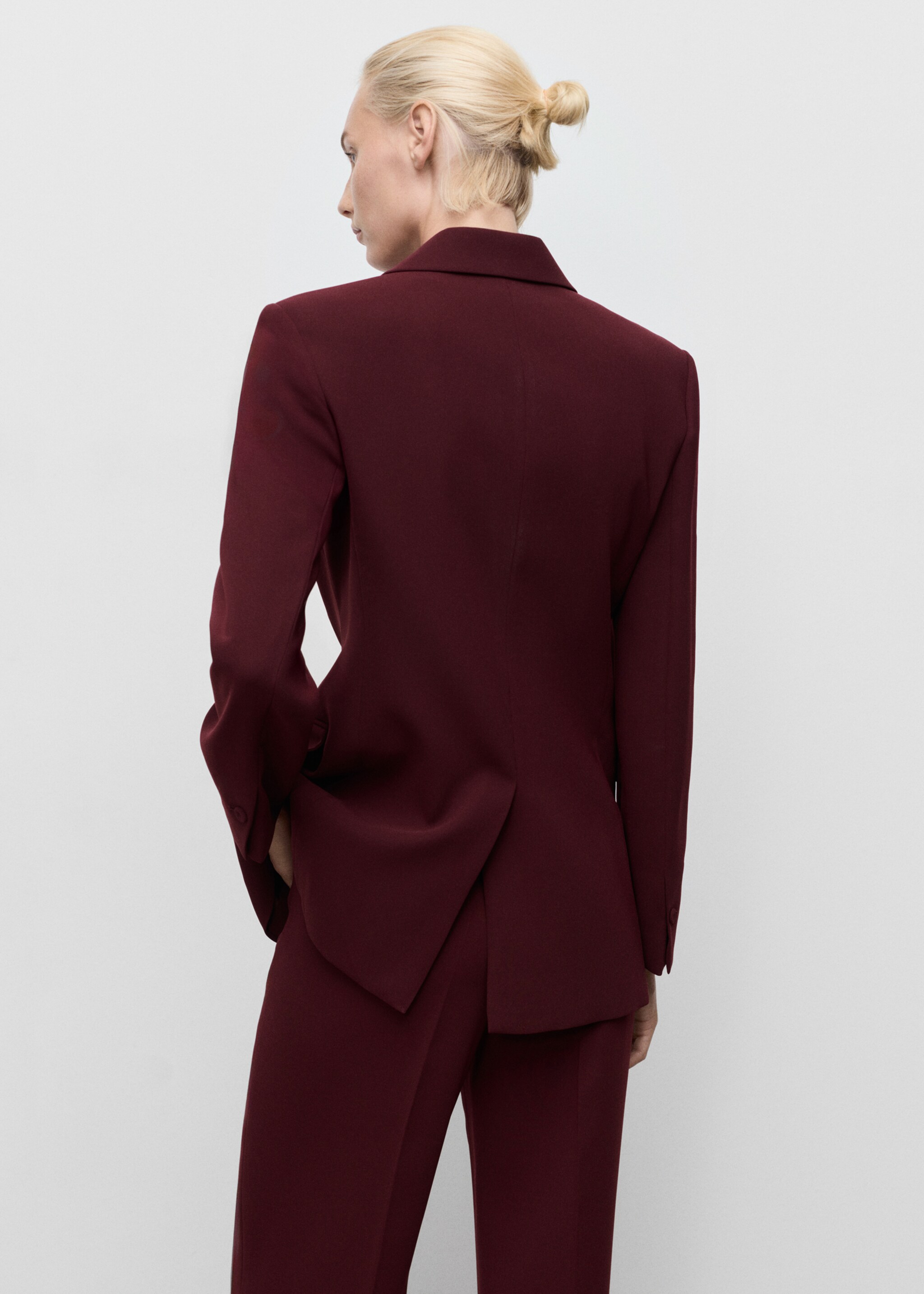 Blazer de fato assertoado - Verso do artigo