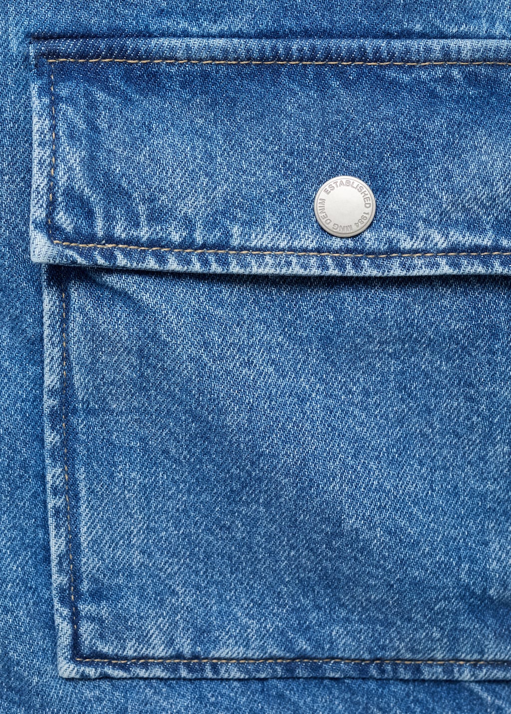 Corduroy collar denim jacket