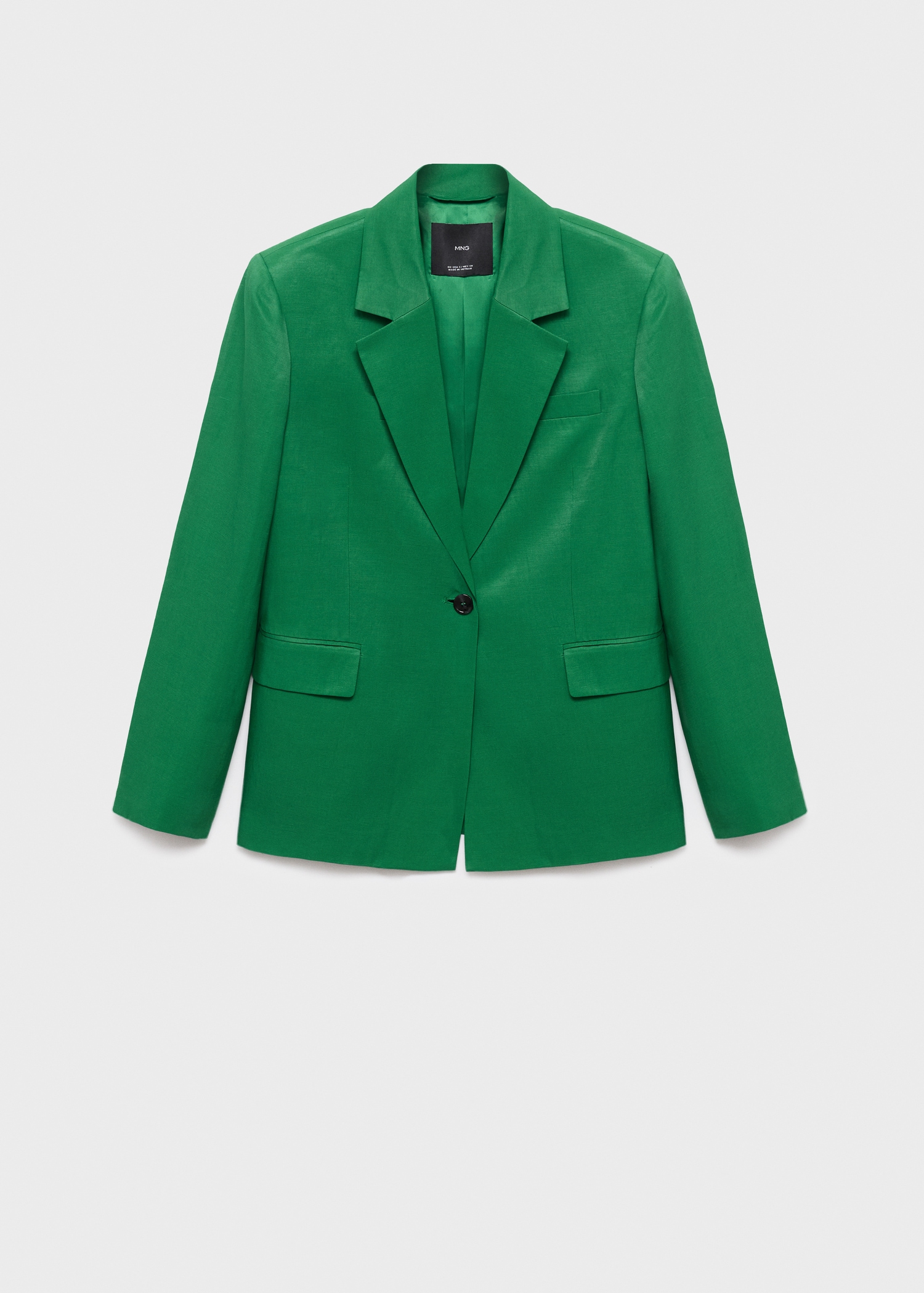 Blazer traje mezcla lino Mujer MANGO España (Península y Baleares)